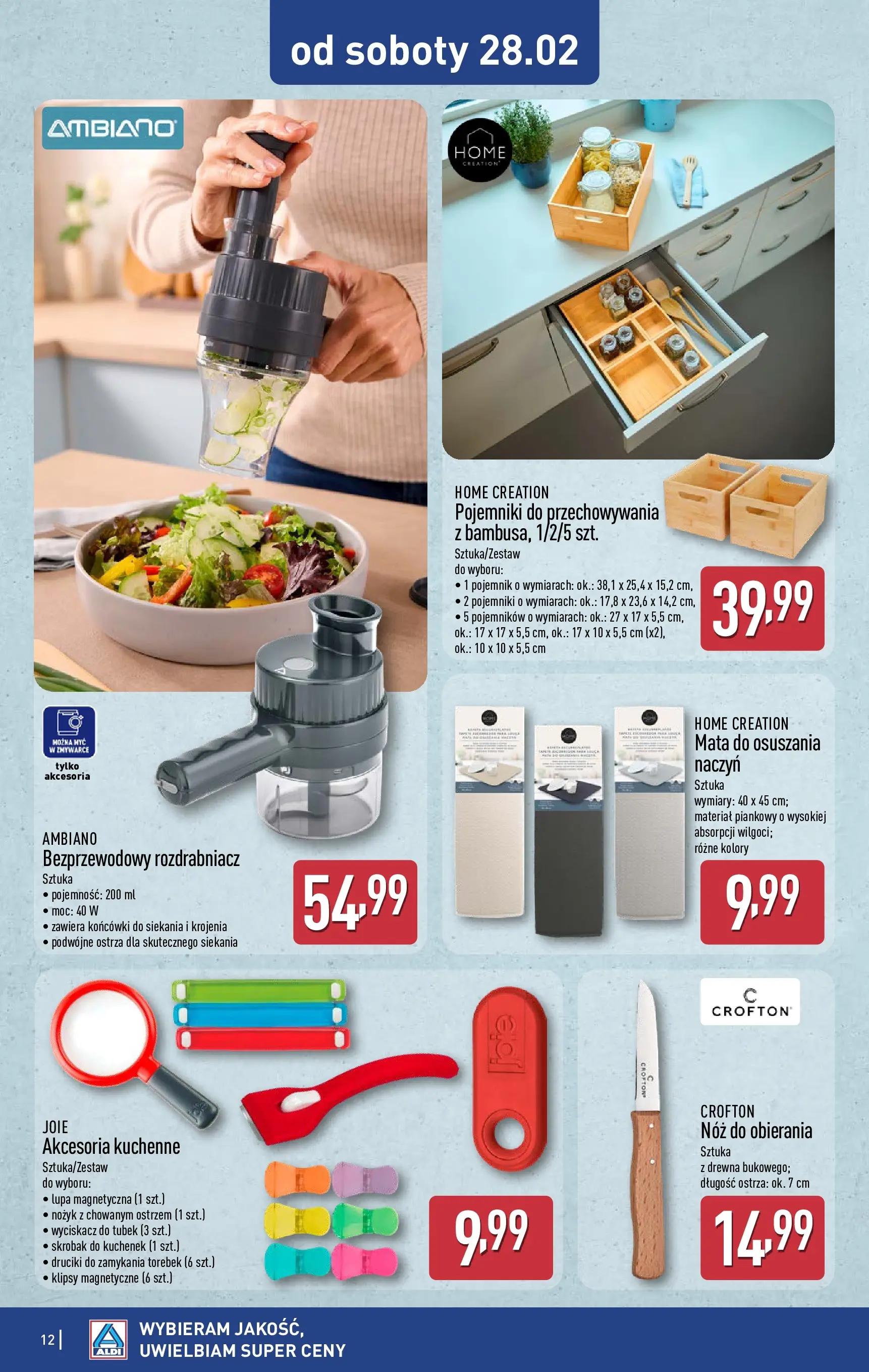 Aldi Gazetka - Hity od Środy i od Soboty od 25.02.2026 - Ulotka PDF, promocje | Strona: 12 | Produkty: Nożyk