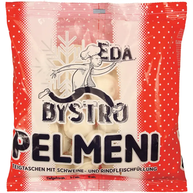 Teigtaschen mit 60 % Schweine- und Rindfleischf&uuml;llung, tiefgefroren