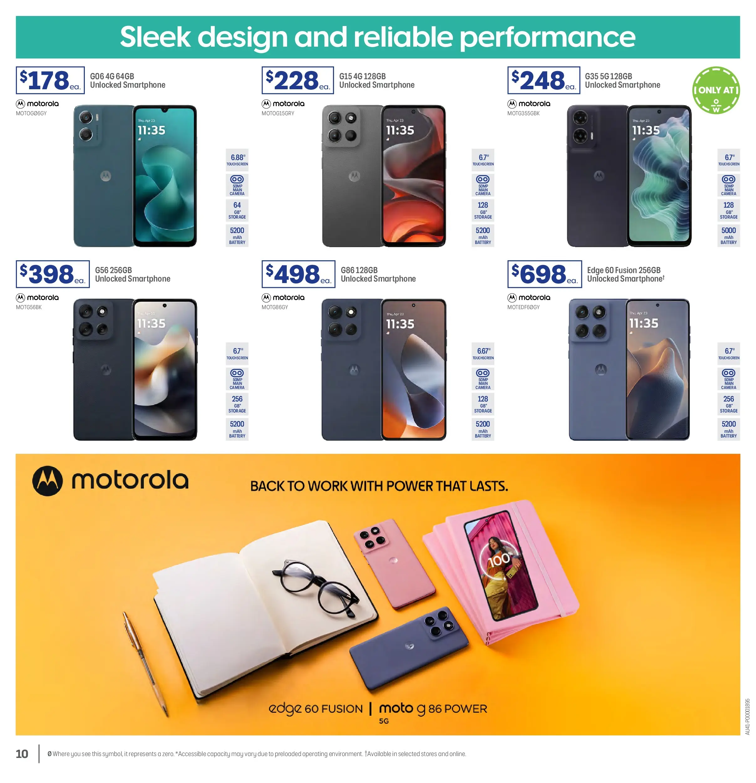 Officeworks - BTU/BTW - 16/02/2026 > weekly / monthly specials | Page: 10 | Products: Battery, Smartphone, Camera