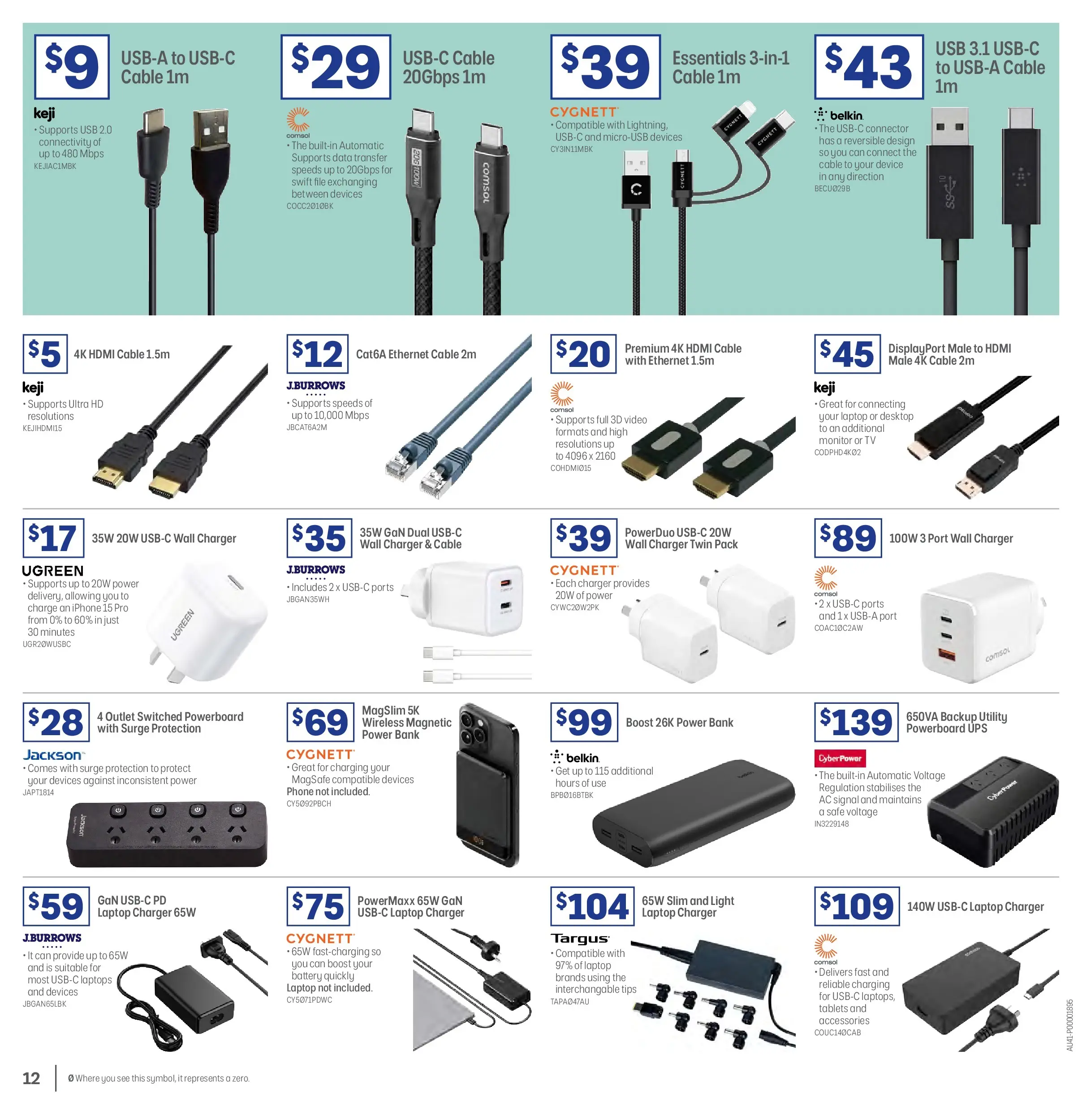 Officeworks - BTU/BTW - 16/02/2026 > weekly / monthly specials | Page: 12 | Products: Monitor, Connector, Safe, Tablets