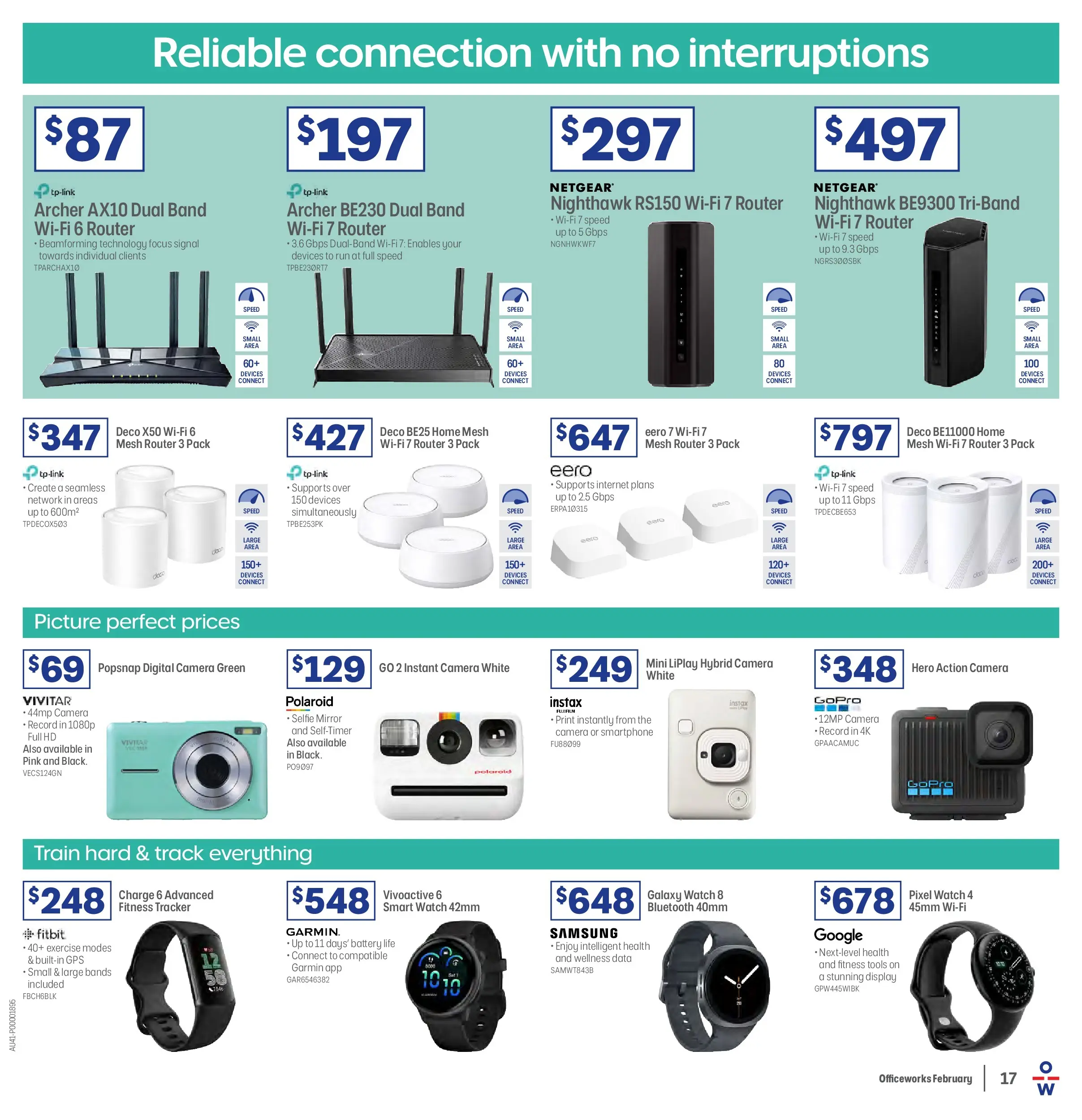 Officeworks - BTU/BTW - 16/02/2026 > weekly / monthly specials | Page: 17 | Products: Battery, Picture, Smartphone, Tools