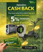 Golf Plus Op&eacute;ration Cash Back - au 01.03.2026