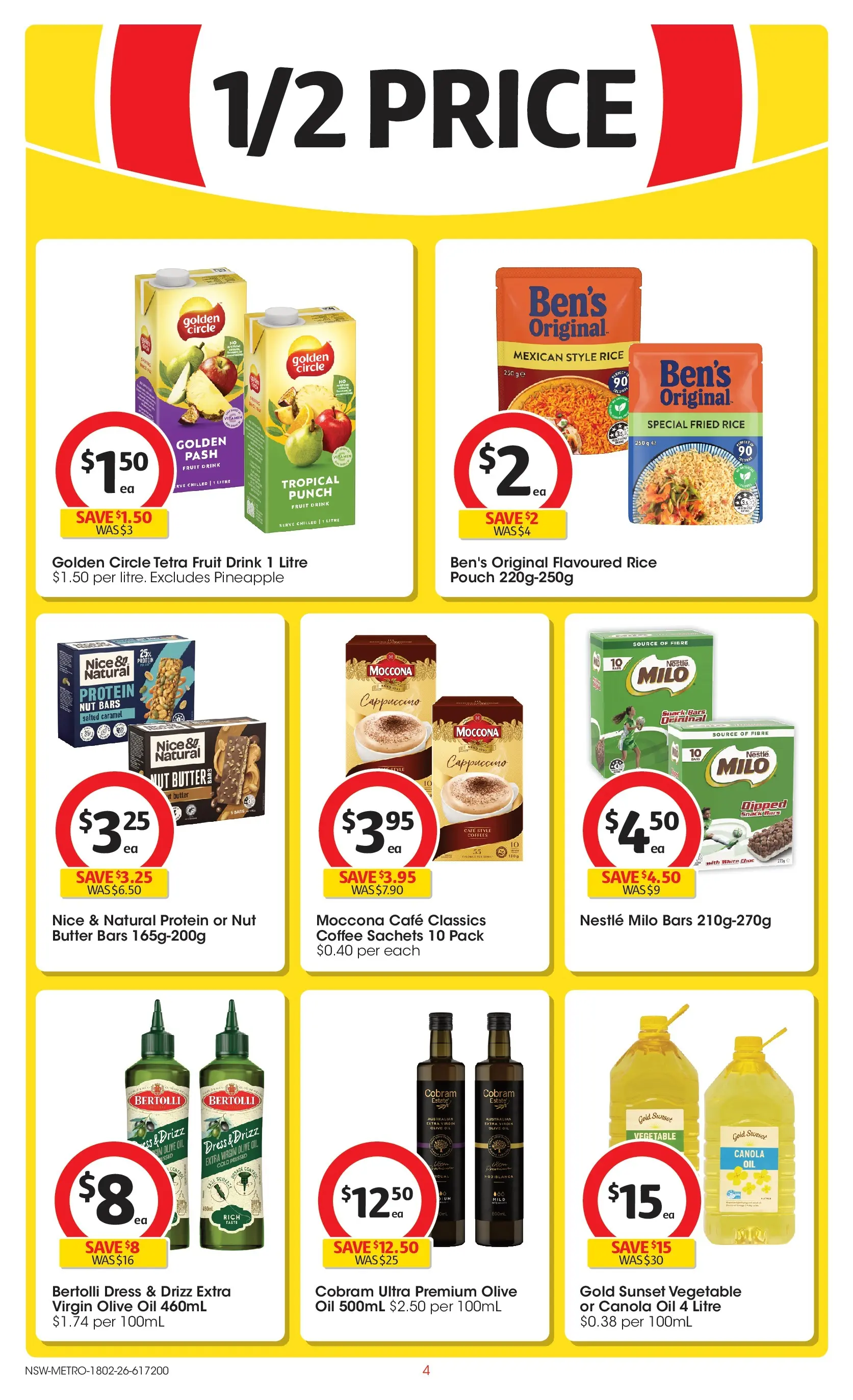 ﻿Coles catalogue valid from 18/02/2026 > Online Australia | Page: 4 | Products: Oil, Coffee, Olive oil, Vitamin