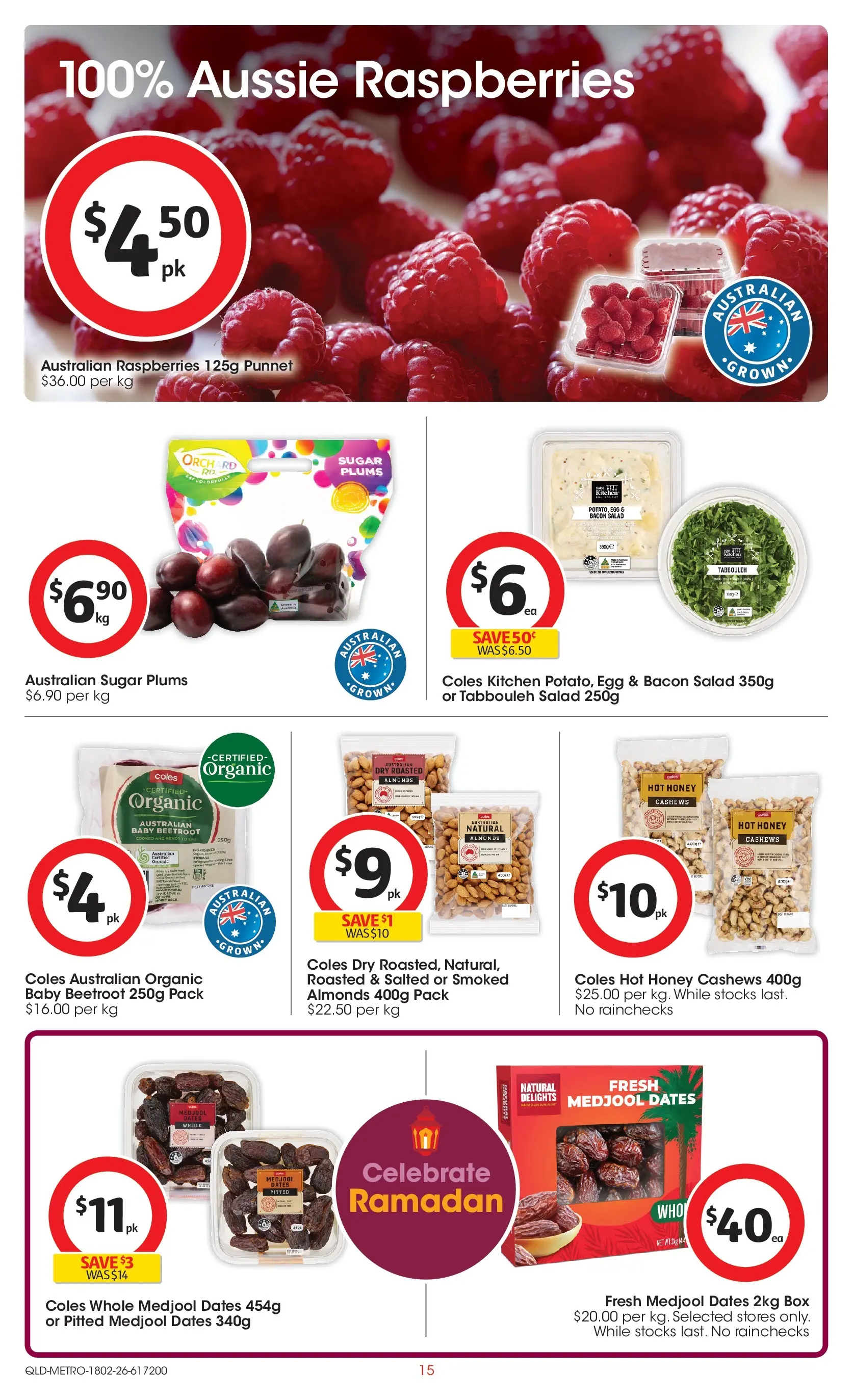﻿Coles catalogue valid from 18/02/2026 > Online Australia | Page: 15 | Products: Box, Bacon, Honey, Beetroot