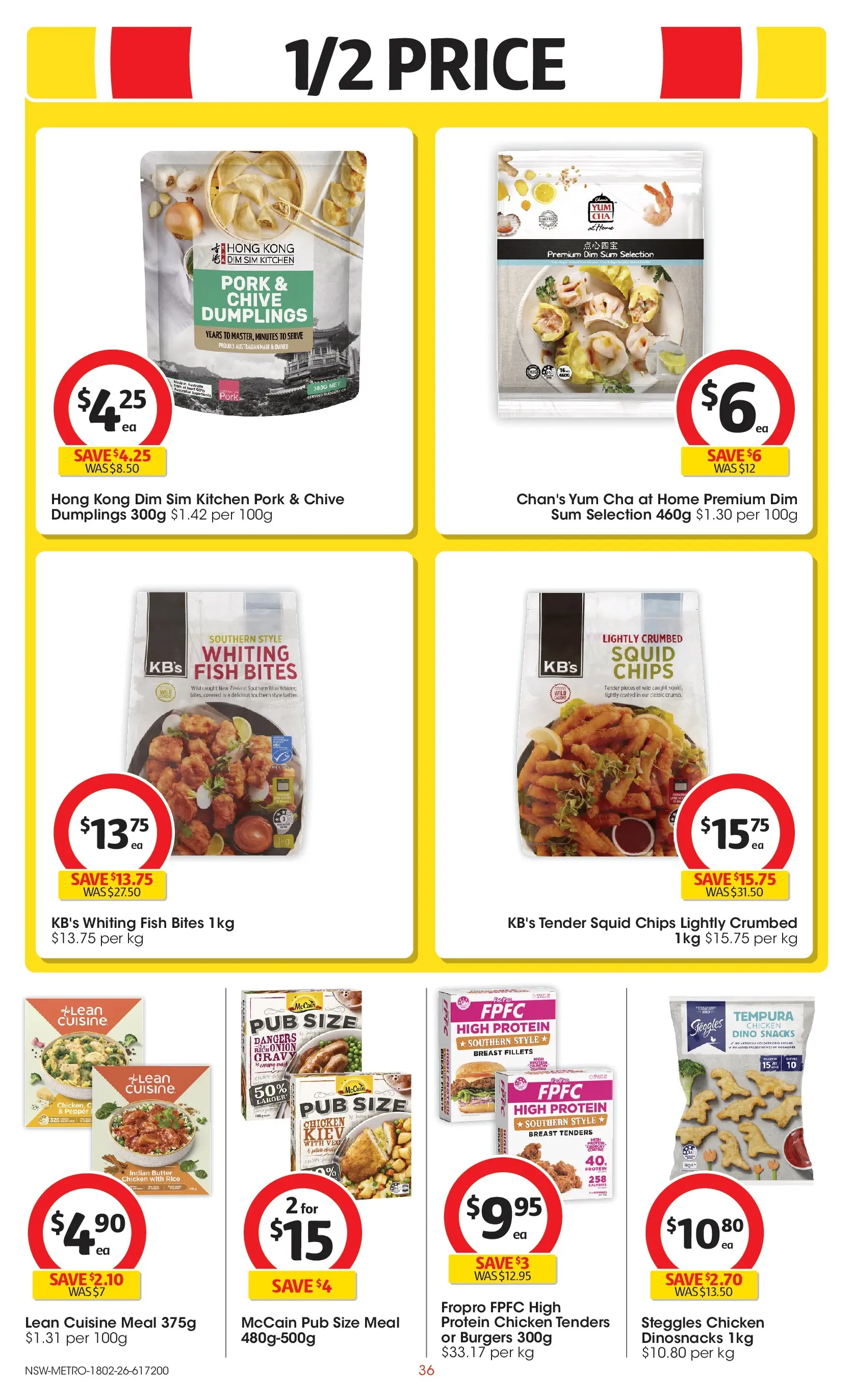 ﻿Coles catalogue valid from 18/02/2026 > Online Australia | Page: 36 | Products: Butter, Pork, Fish, Pepper