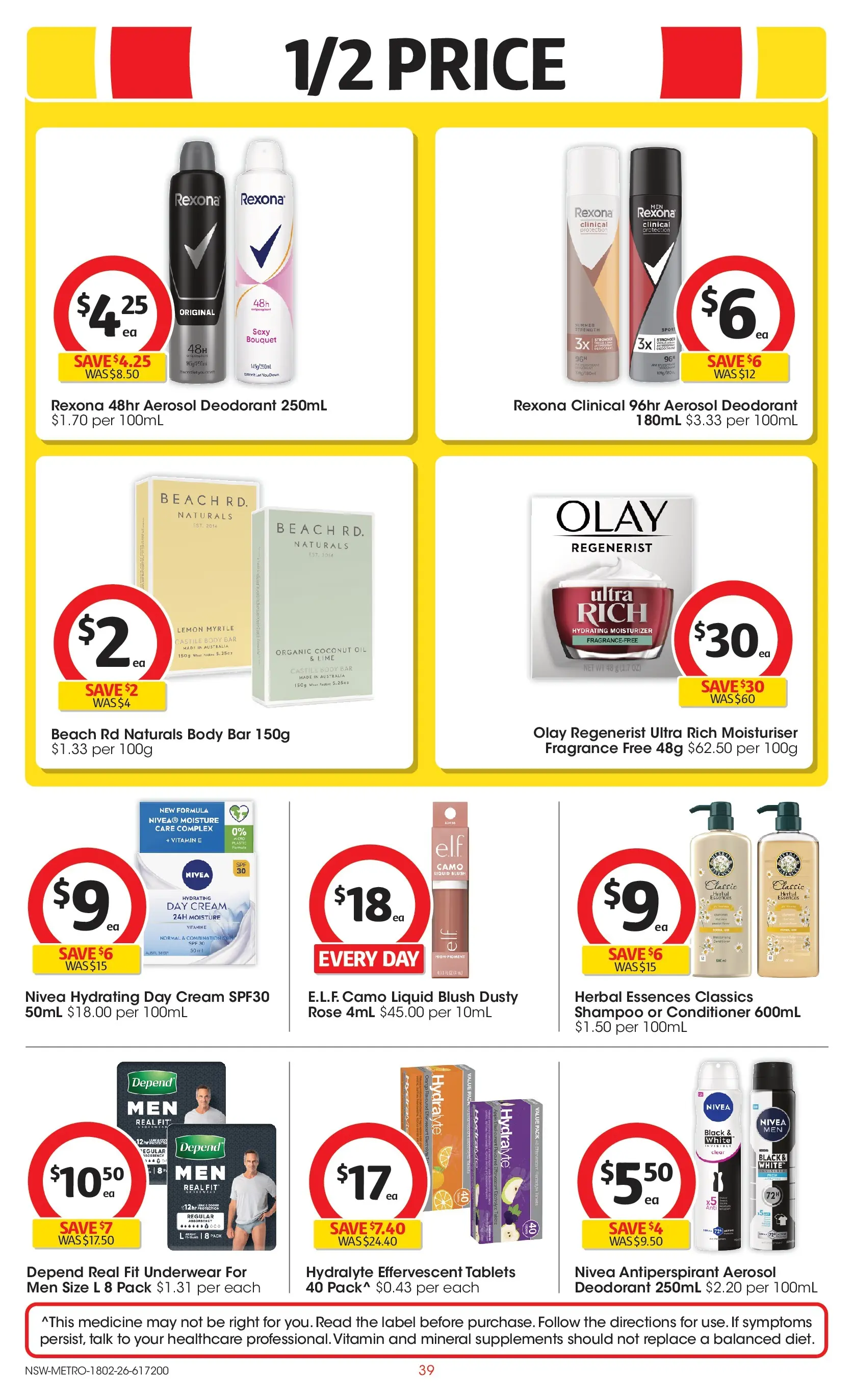 ﻿Coles catalogue valid from 18/02/2026 > Online Australia | Page: 39 | Products: Antiperspirant, Cream, Lime, Vitamin