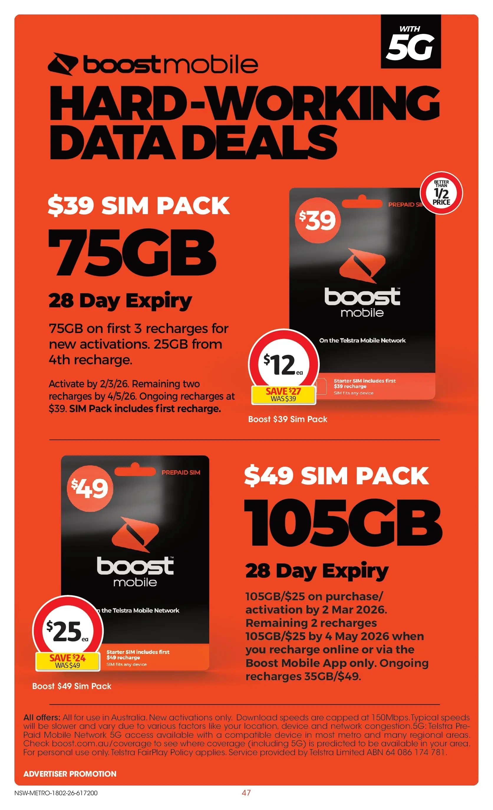 ﻿Coles catalogue valid from 18/02/2026 > Online Australia | Page: 47 | Products: Device, Mobile