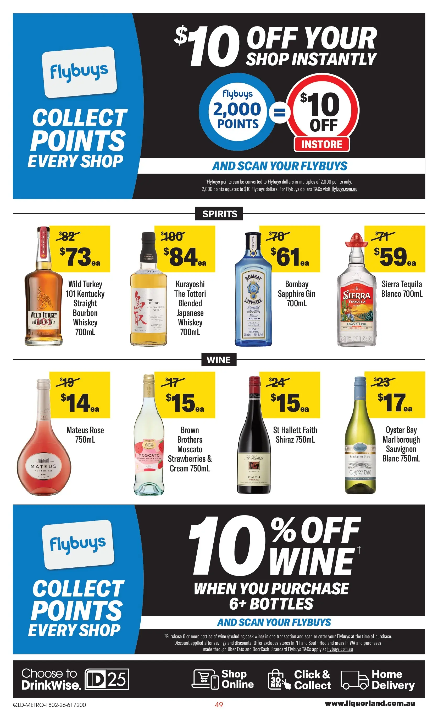 ﻿Coles catalogue valid from 18/02/2026 > Online Australia | Page: 49 | Products: Wine, Gin, Strawberries, Whiskey