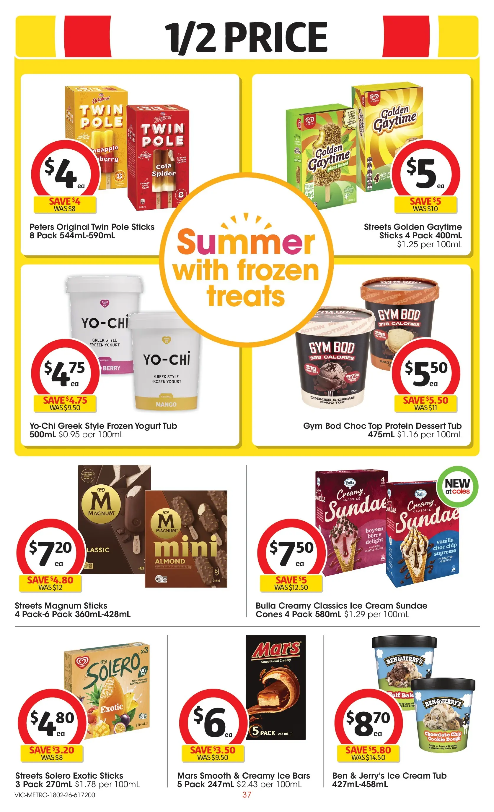 ﻿Coles catalogue valid from 18/02/2026 > Online Australia | Page: 37 | Products: Plant, Chocolate, Cream, Mango