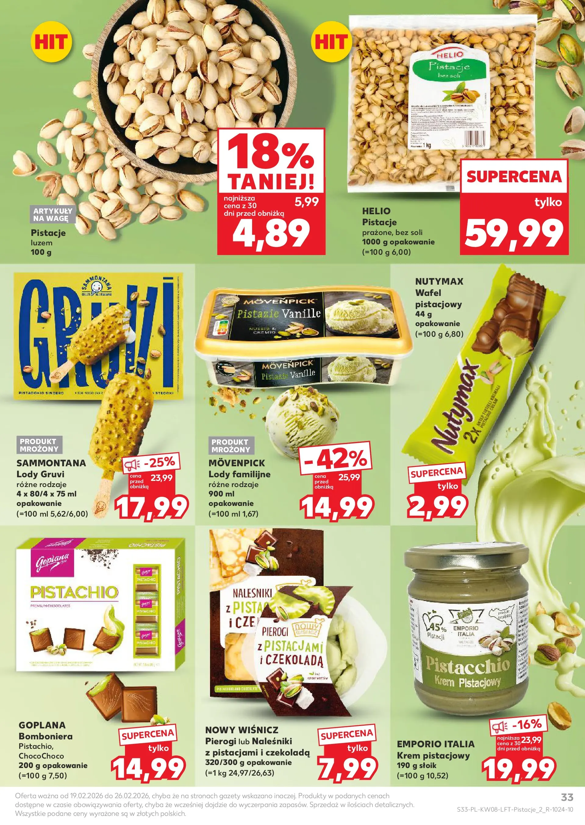 Kaufland gazetka od 19.02.2026 - od jutra PDF | Strona: 33 | Produkty: Czekolada, Krem, Naleśniki, Sól