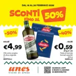 Unes Sconti fino al 50% - al 26.02.2026