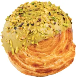 Охлювче с глазура с шамфъстък