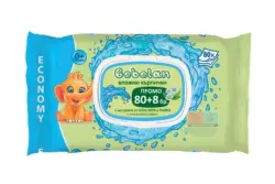 BEBELAN Бебешки влажни кърпички различни видове, 88 бр.