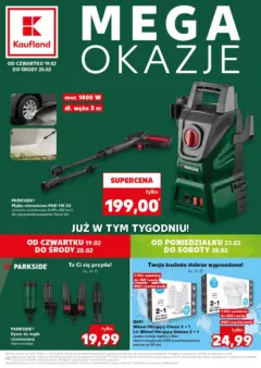 Pogląd oferty "Kaufland gazetka - Mega okazje" - ważna od 19.02.2026 | Strona: 18 | Produkty: Kurtka, Płaszcz, Kombinezon, Kalosze