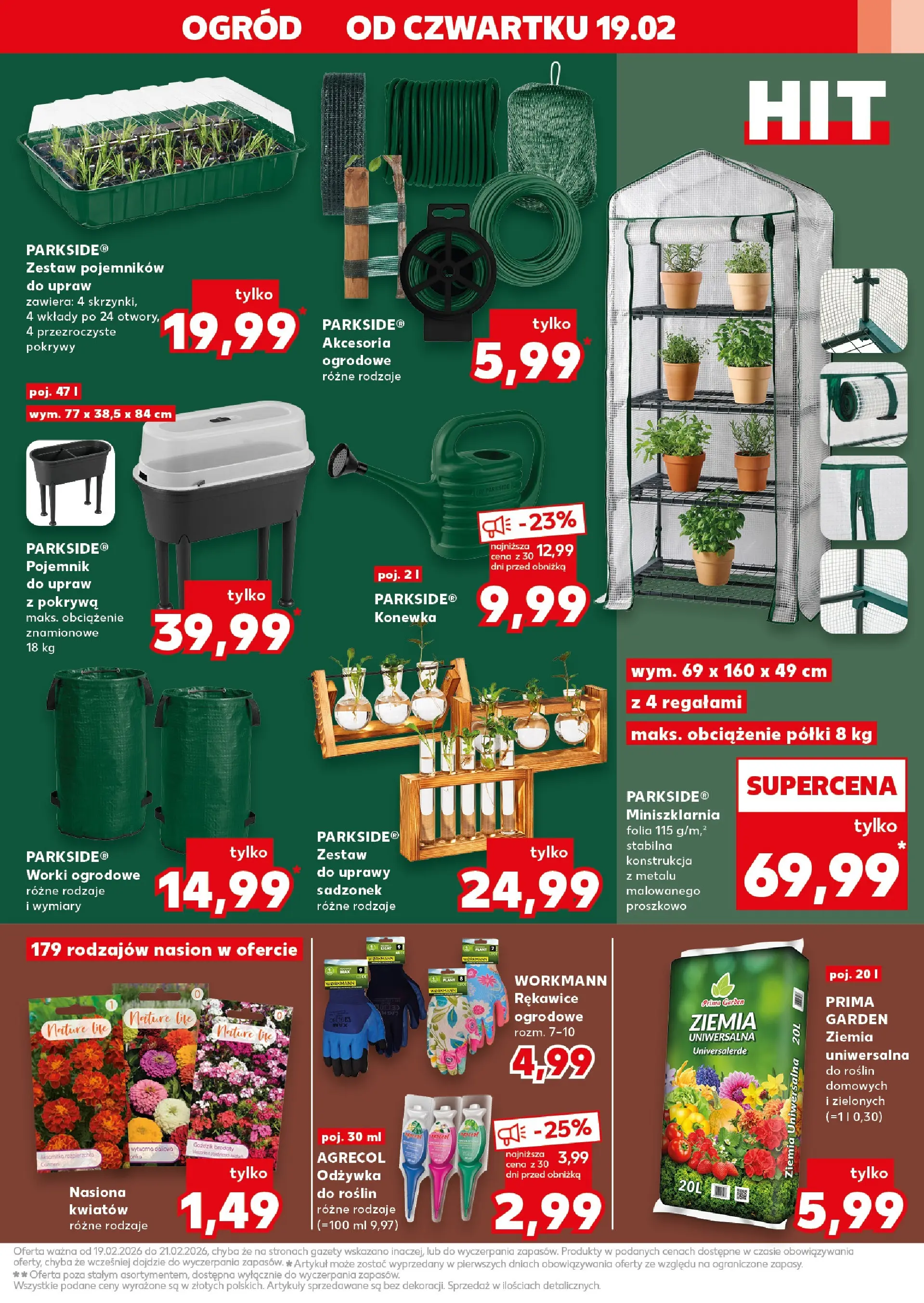 Kaufland gazetka - Mega okazje od 19.02.2026 - od jutra PDF | Strona: 13 | Produkty: Ziemia uniwersalna, Ziemia, Nasiona, Odżywka