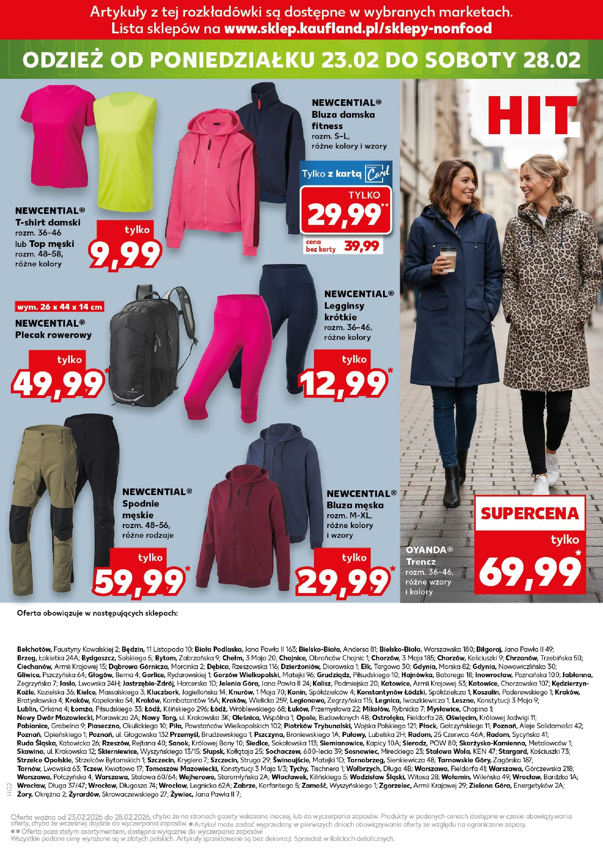 Kaufland gazetka - Mega okazje od 19.02.2026 - od jutra PDF | Strona: 19 | Produkty: Karta, Spodnie, Legginsy, Plecak