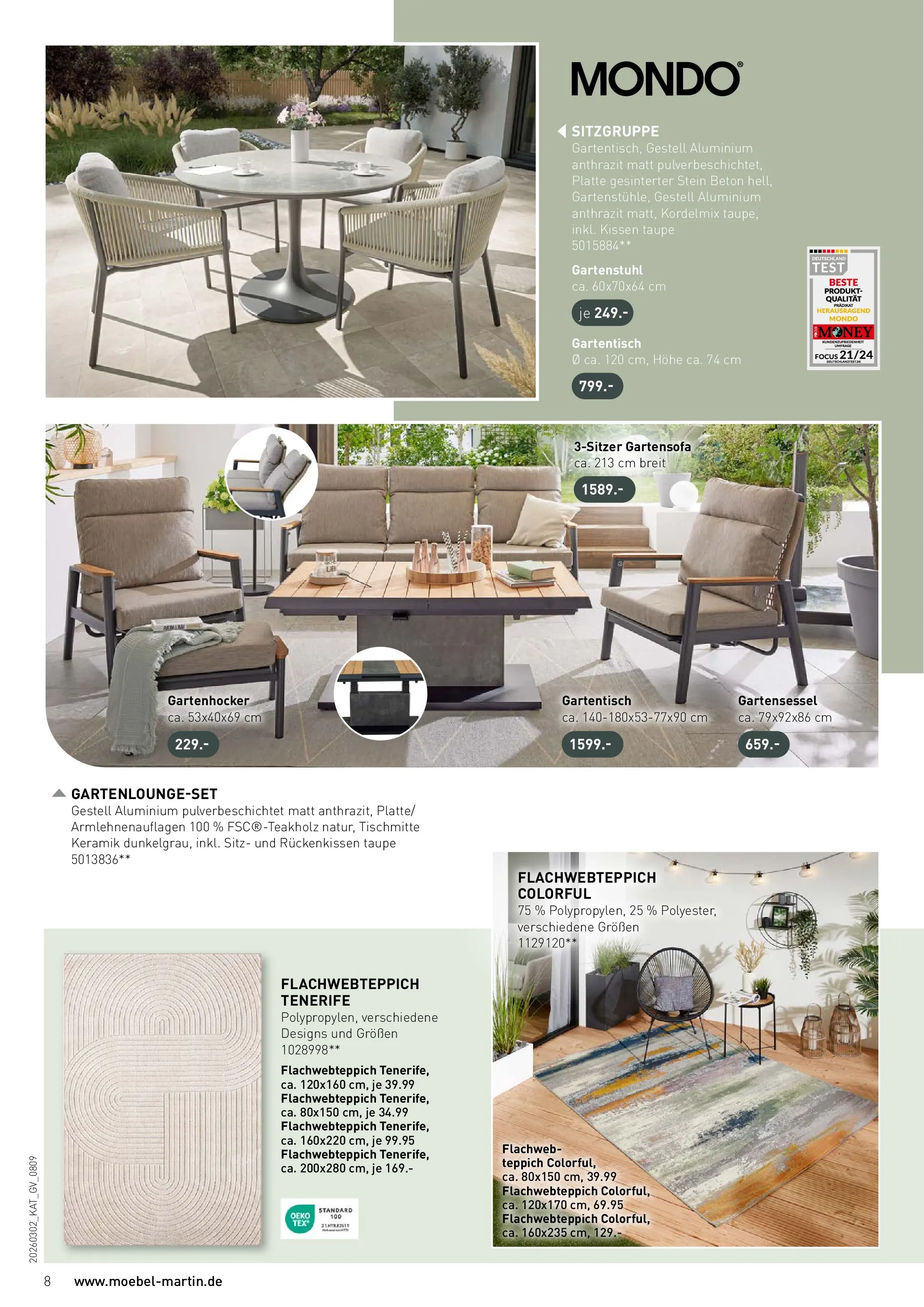 Möbel Martin Wochenangebote (ab 02.03.2026) zum Blättern | Seite: 8 | Produkte: Kissen, Teppich