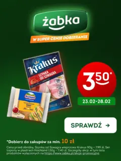 Pogląd oferty "Żabka - Żabka Szynka i serek ważne do 28.02" - ważna od 23.02.2026