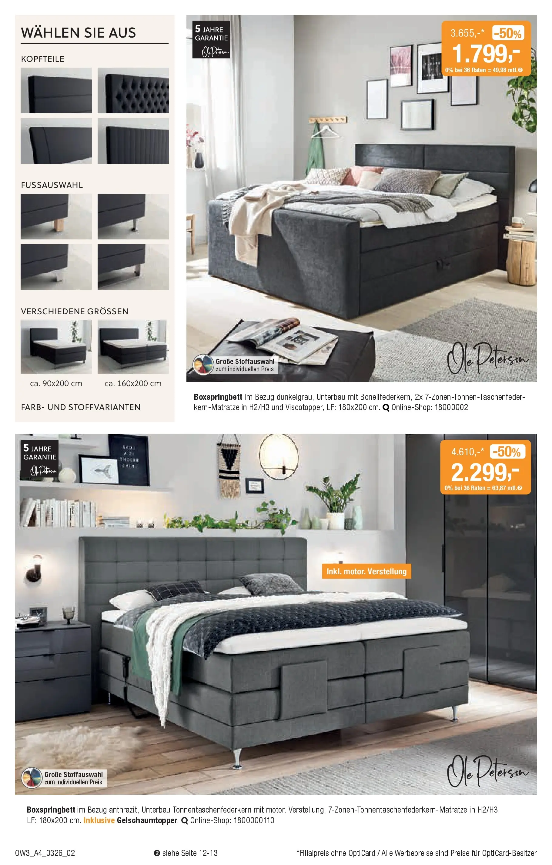 Angebote - Traumhaft schlafen (ab 25.02.2026) zum Blättern | Seite: 2 | Produkte: Boxspringbett