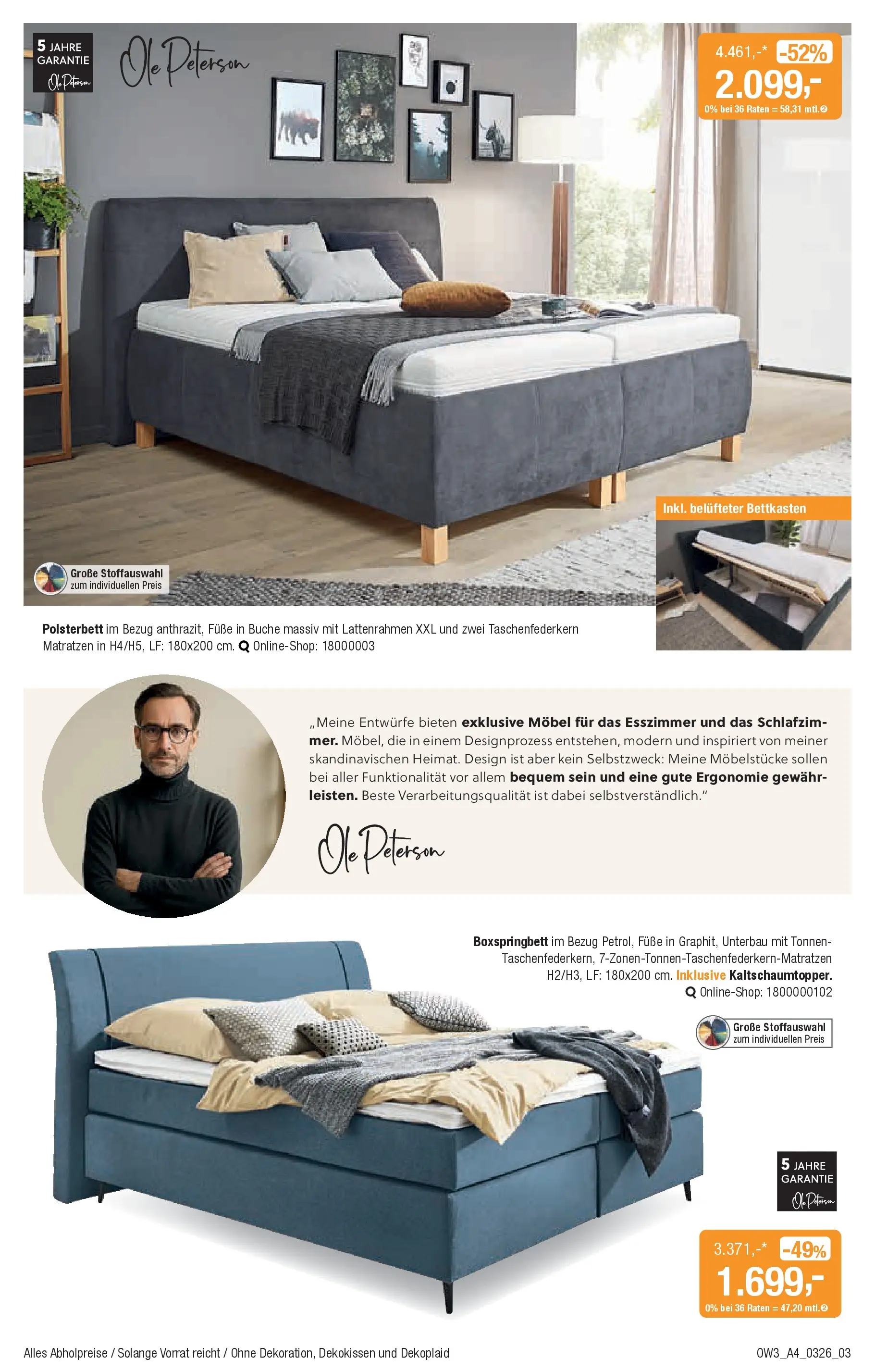 Angebote - Traumhaft schlafen (ab 25.02.2026) zum Blättern | Seite: 3 | Produkte: Boxspringbett, Polsterbett