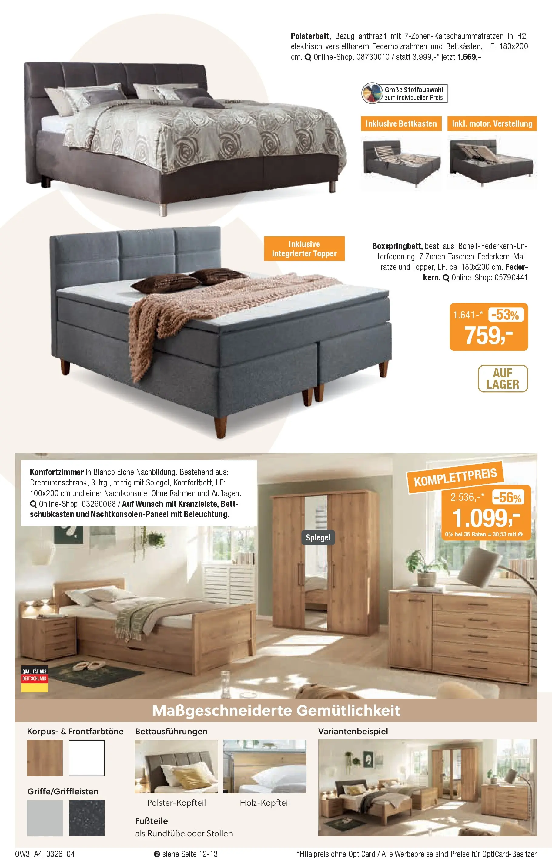 Angebote - Traumhaft schlafen (ab 25.02.2026) zum Blättern | Seite: 4 | Produkte: Bett, Topper, Spiegel