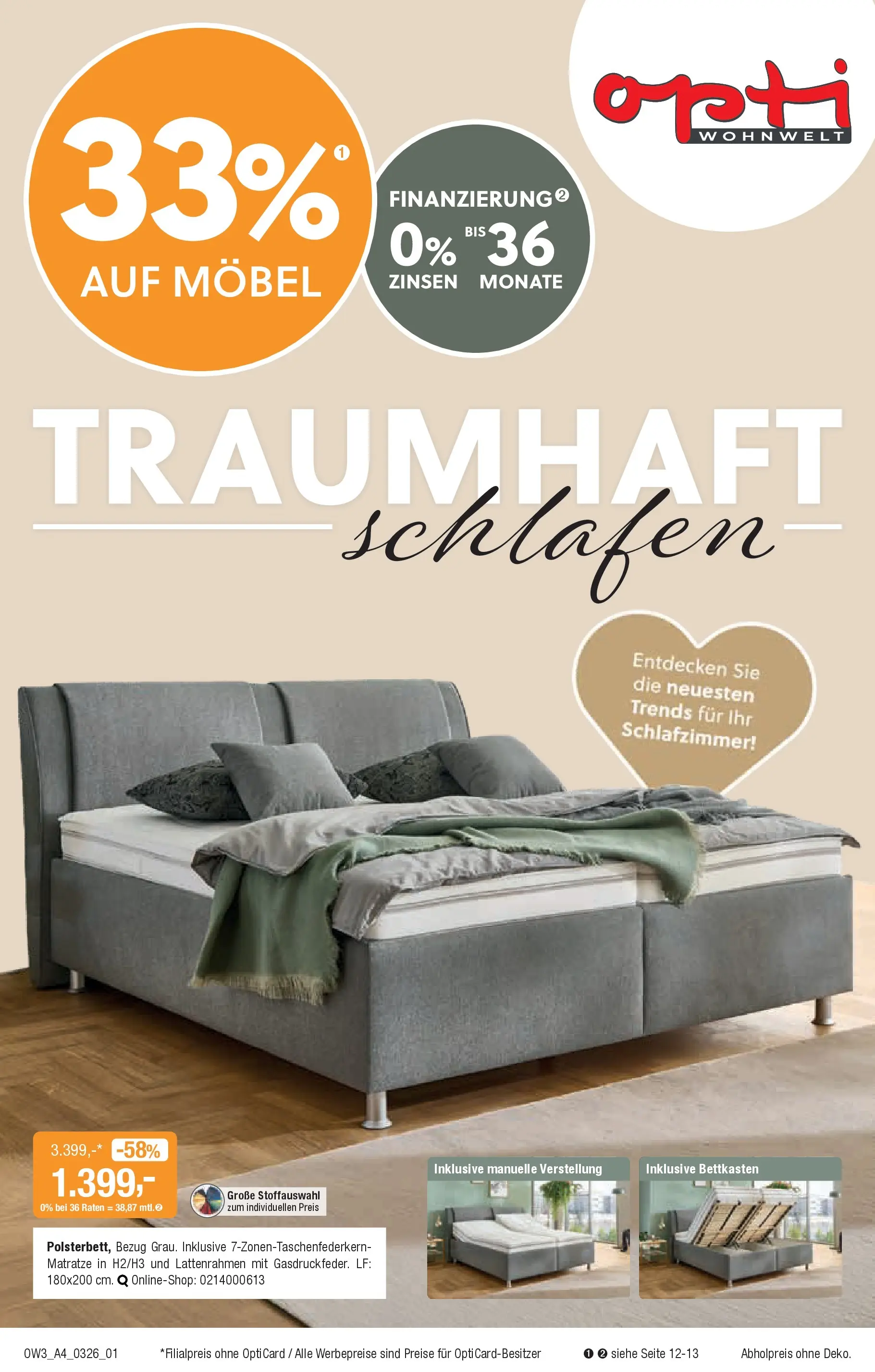 Angebote - Traumhaft schlafen (ab 25.02.2026) zum Blättern | Seite: 1 | Produkte: Matratze