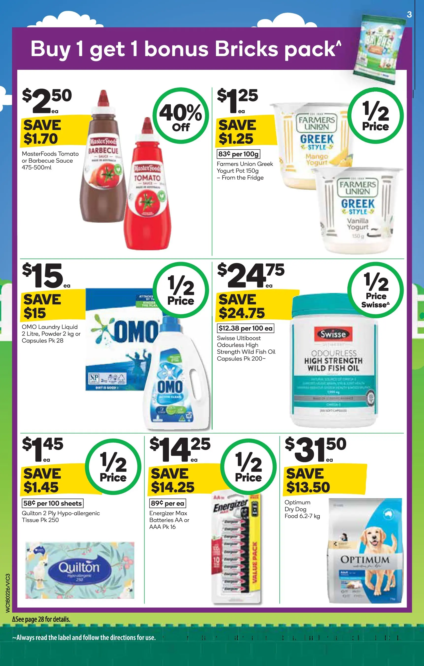 Deals - Weekly Catalogue 18th February - 17/02/2026 > weekly / monthly specials | Page: 3 | Products: Powder, Fish, Sauce, Batteries