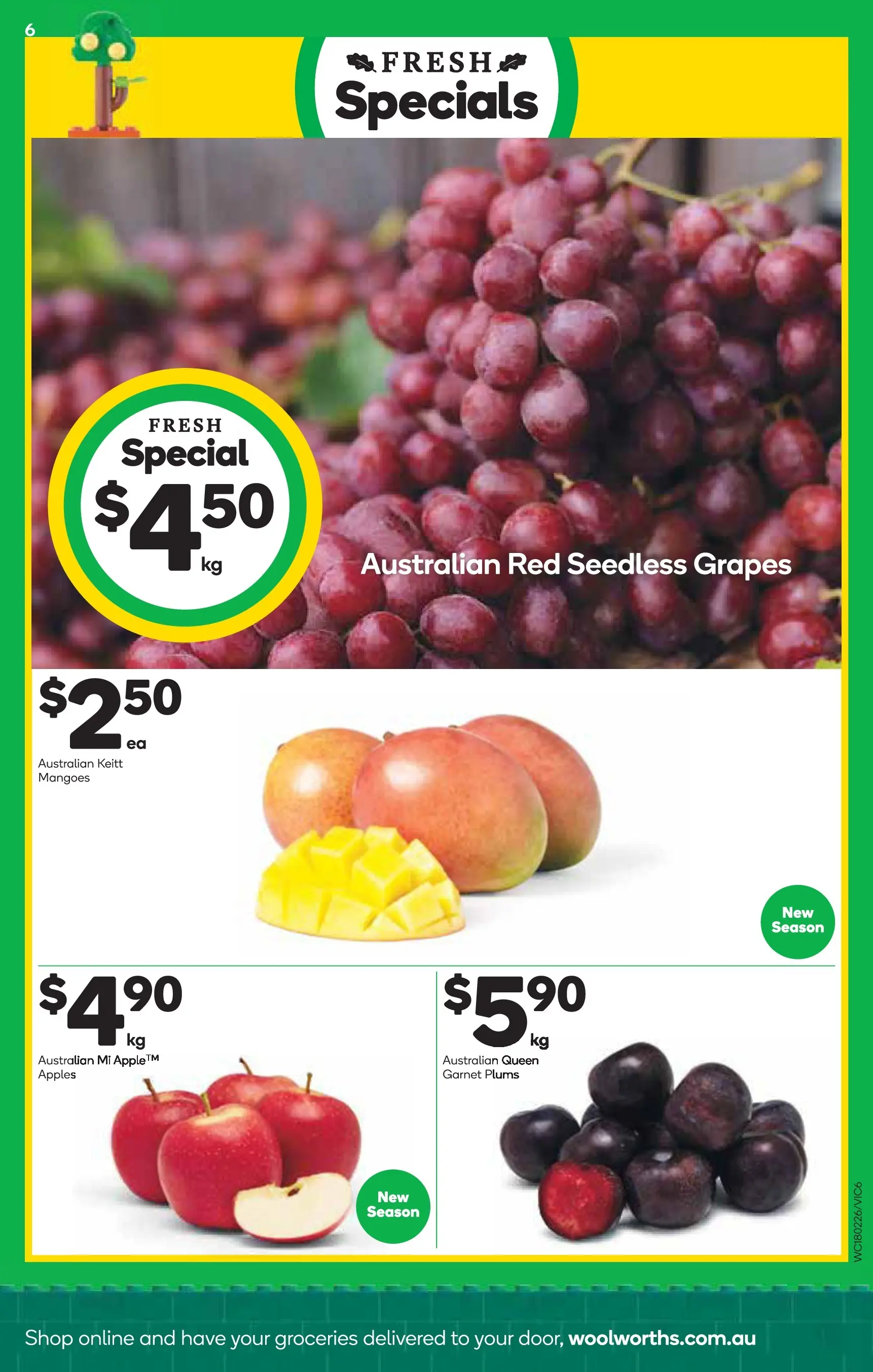 Deals - Weekly Catalogue 18th February - 17/02/2026 > weekly / monthly specials | Page: 6 | Products: Apples, Grapes, Plums