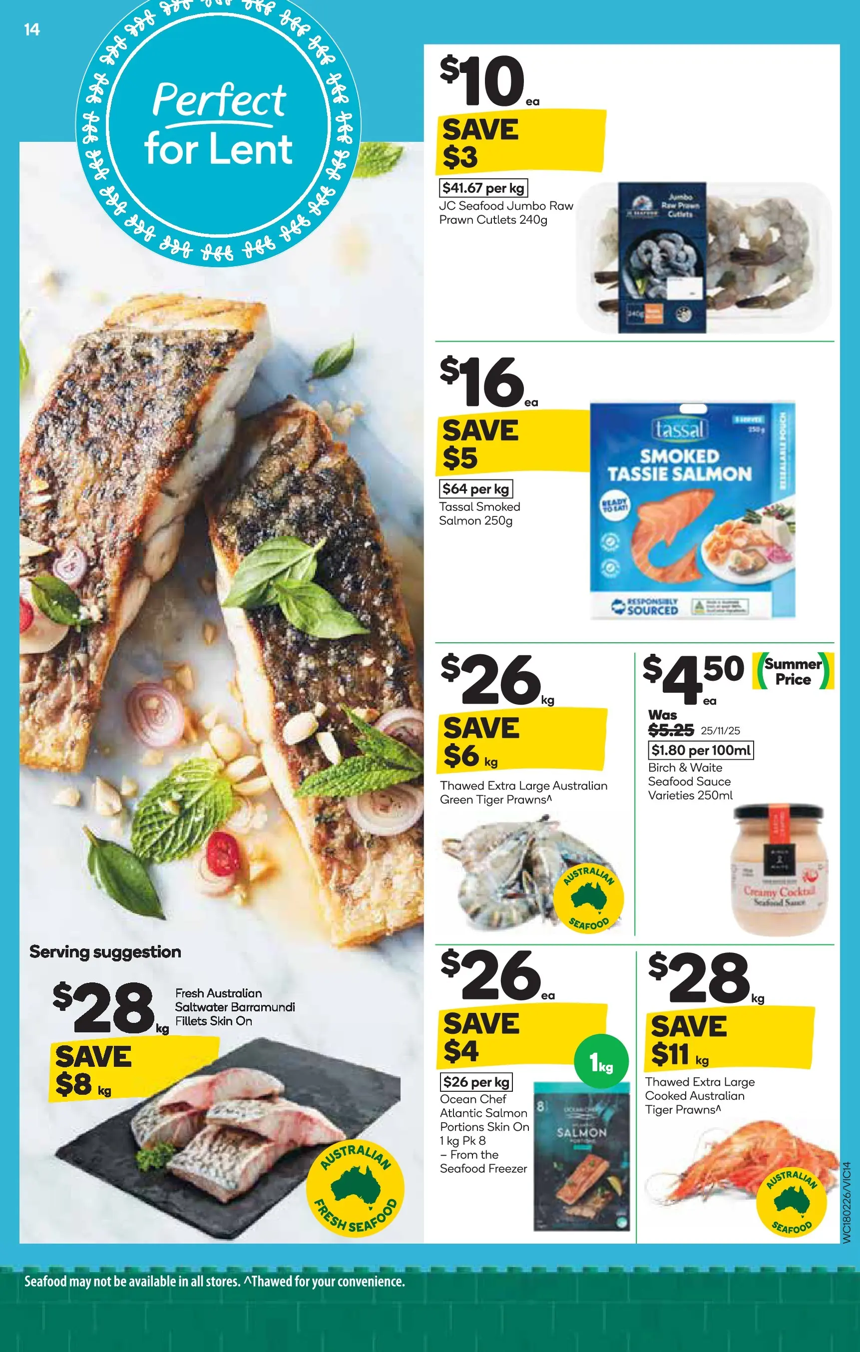 Deals - Weekly Catalogue 18th February - 17/02/2026 > weekly / monthly specials | Page: 14 | Products: Salmon, Sauce, Seafood, Freezer