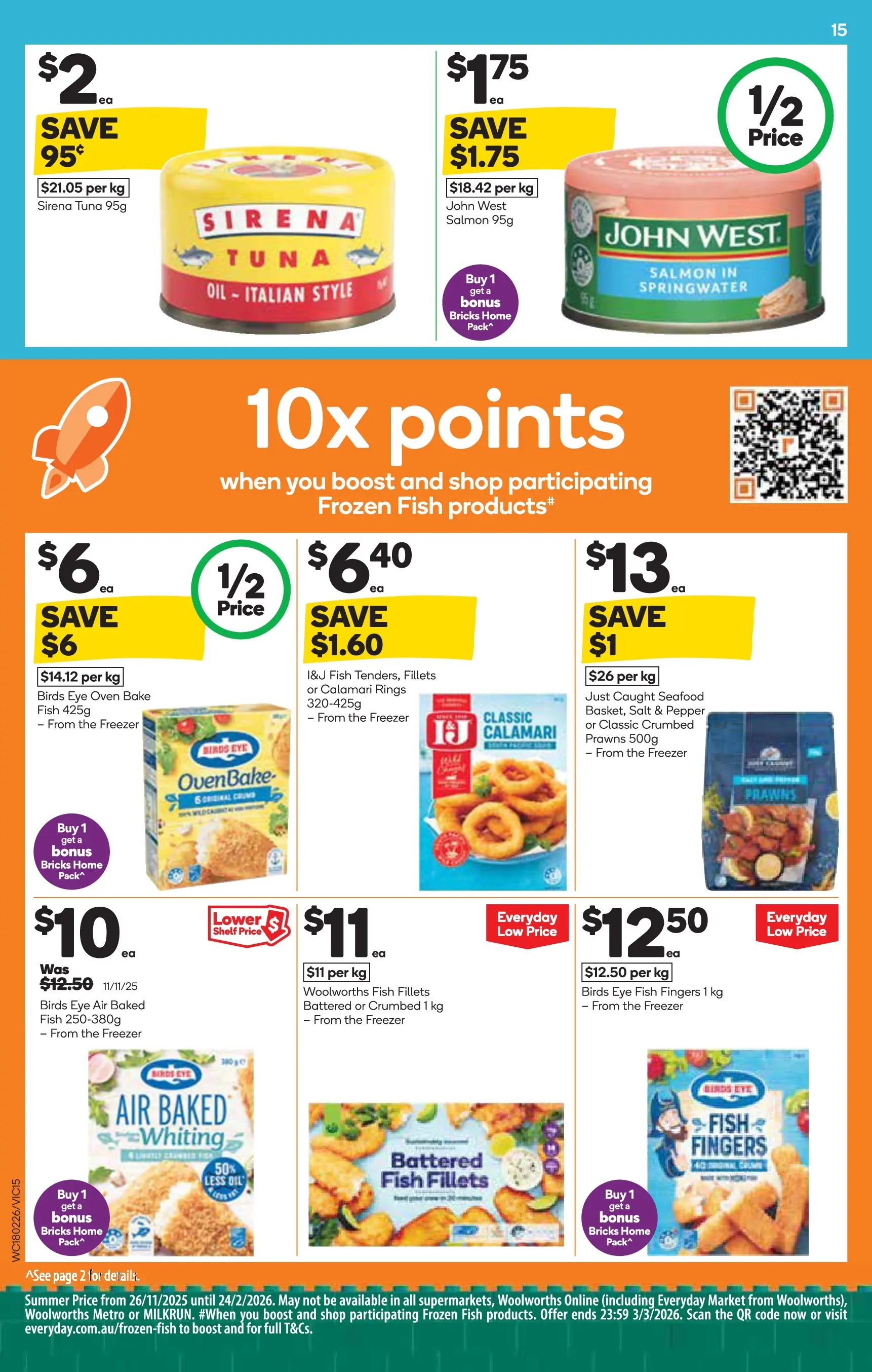 Deals - Weekly Catalogue 18th February - 17/02/2026 > weekly / monthly specials | Page: 15 | Products: Oil, Prawns, Seafood, Tuna