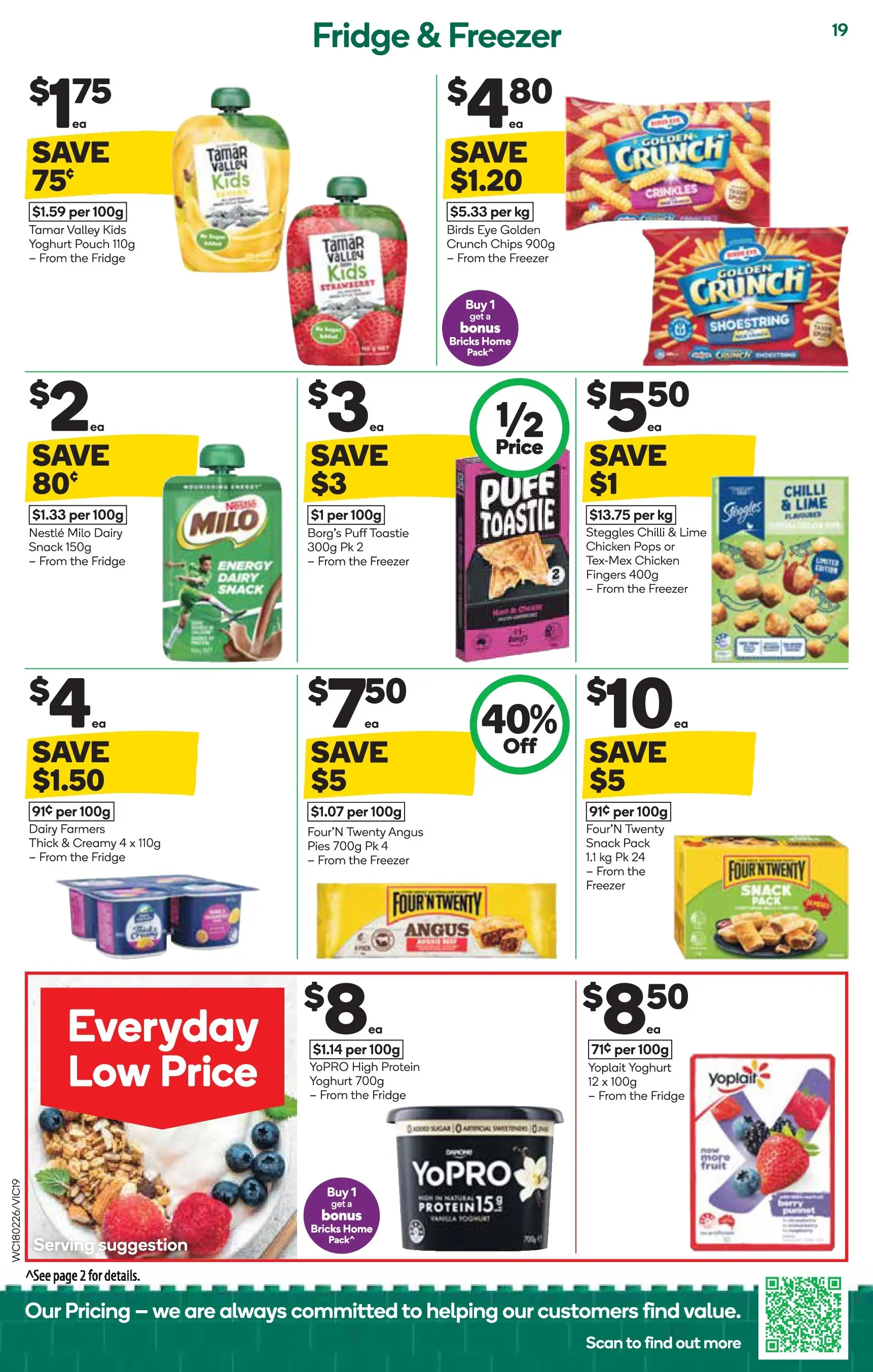 Deals - Weekly Catalogue 18th February - 17/02/2026 > weekly / monthly specials | Page: 19 | Products: Chicken, Chips, Pies, Freezer