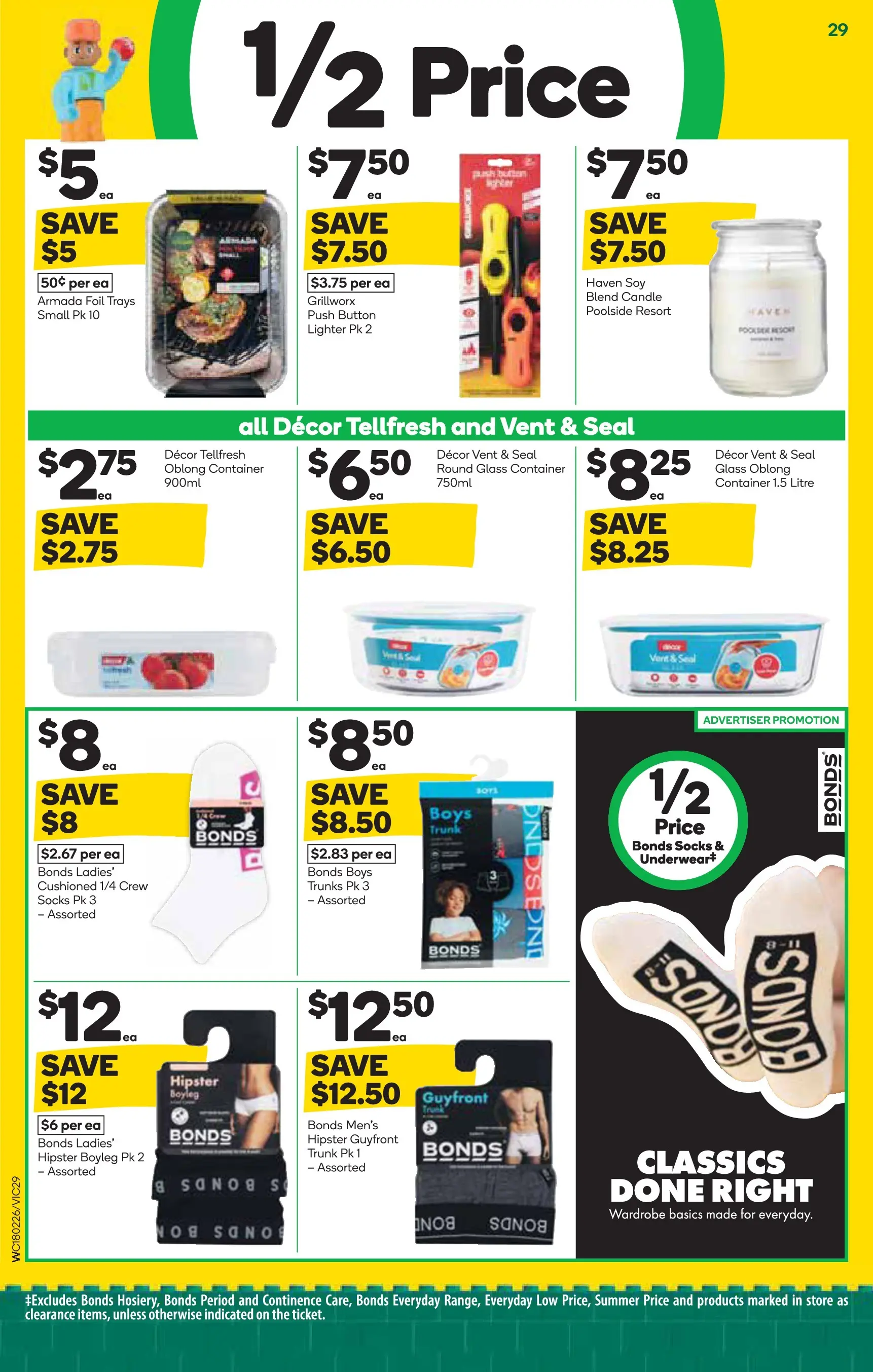Deals - Weekly Catalogue 18th February - 17/02/2026 > weekly / monthly specials | Page: 29 | Products: Socks, Trunks, Candle, Wardrobe