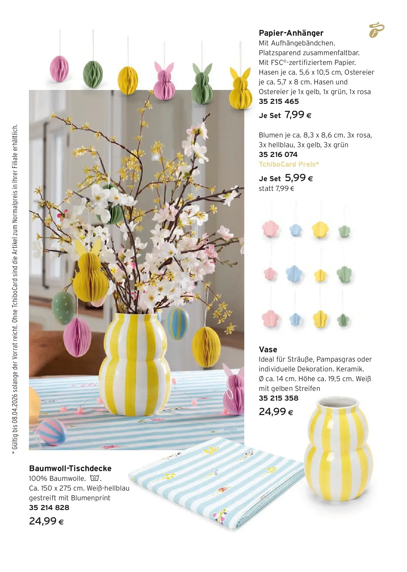 Tchibo Eduscho Tchibo Magazin von 04.03.2026 - Aktuelle Angebote | Seite: 14 | Produkte: Vase