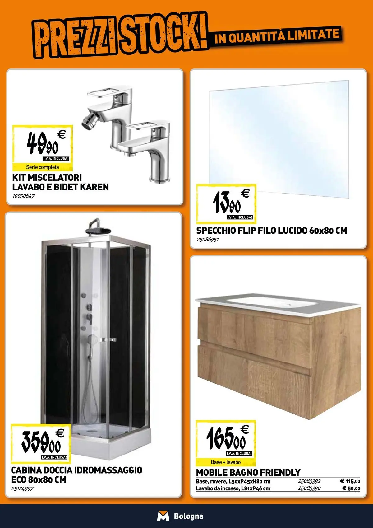 Nuovo Tecnomat catalogo Bologna dal 19/02/2026 > offerte anteprima 🛍️ | Pagina: 3 | Prodotti: Mobile, Bagno, Doccia, Specchio