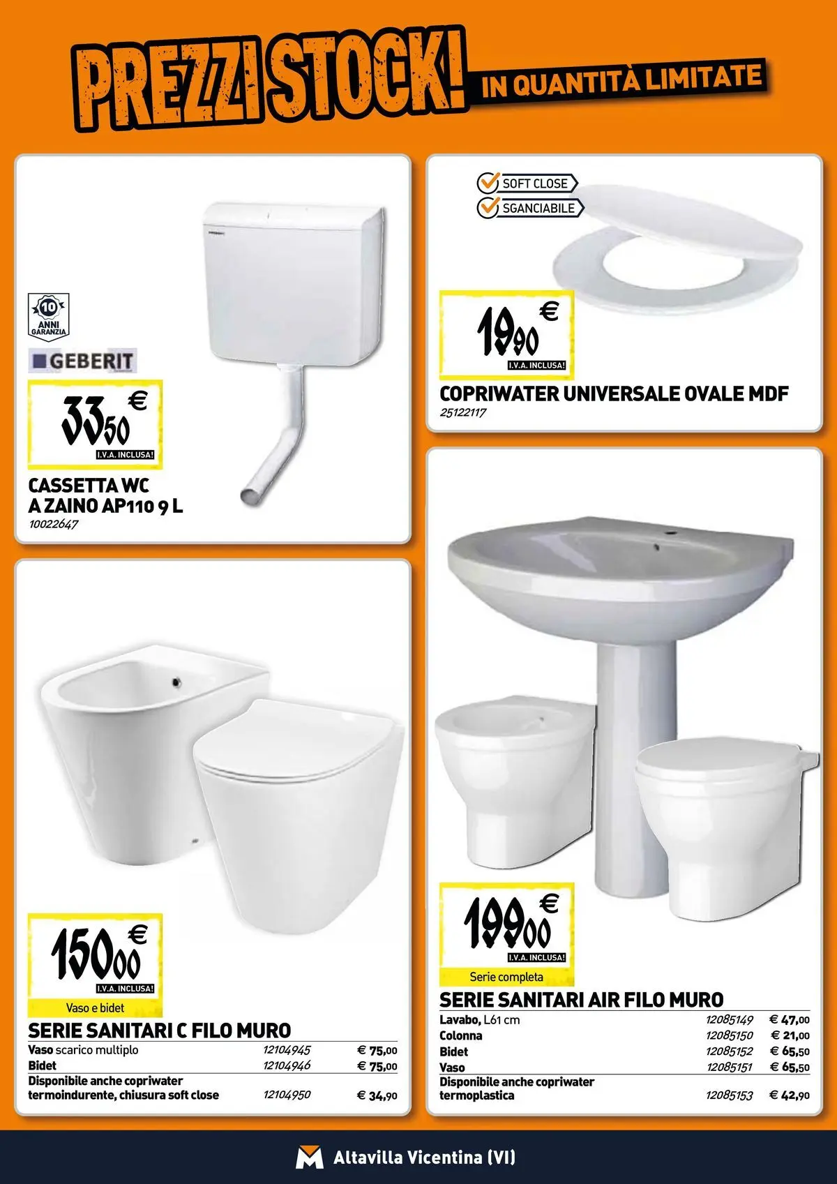 Nuovo TECNOMAT - Straordinari prezzi stock! dal 19/02/2026 > offerte anteprima 🛍️ | Pagina: 5 | Prodotti: Zaino, WC, Vaso