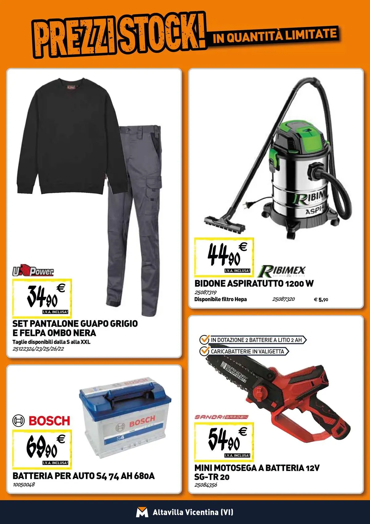 Nuovo TECNOMAT - Straordinari prezzi stock! dal 19/02/2026 > offerte anteprima 🛍️ | Pagina: 14 | Prodotti: Motosega, Valigetta, Batteria, Caricabatterie
