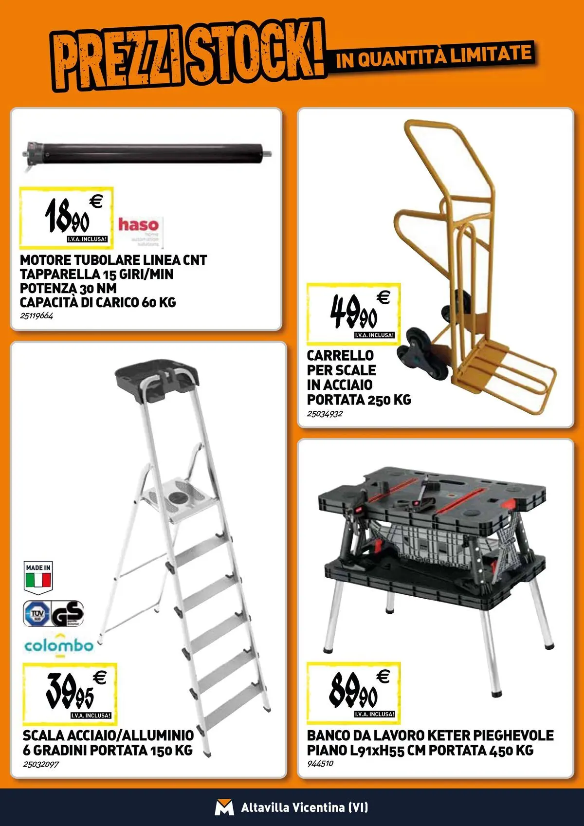 Nuovo TECNOMAT - Straordinari prezzi stock! dal 19/02/2026 > offerte anteprima 🛍️ | Pagina: 18 | Prodotti: Carrello, Scala