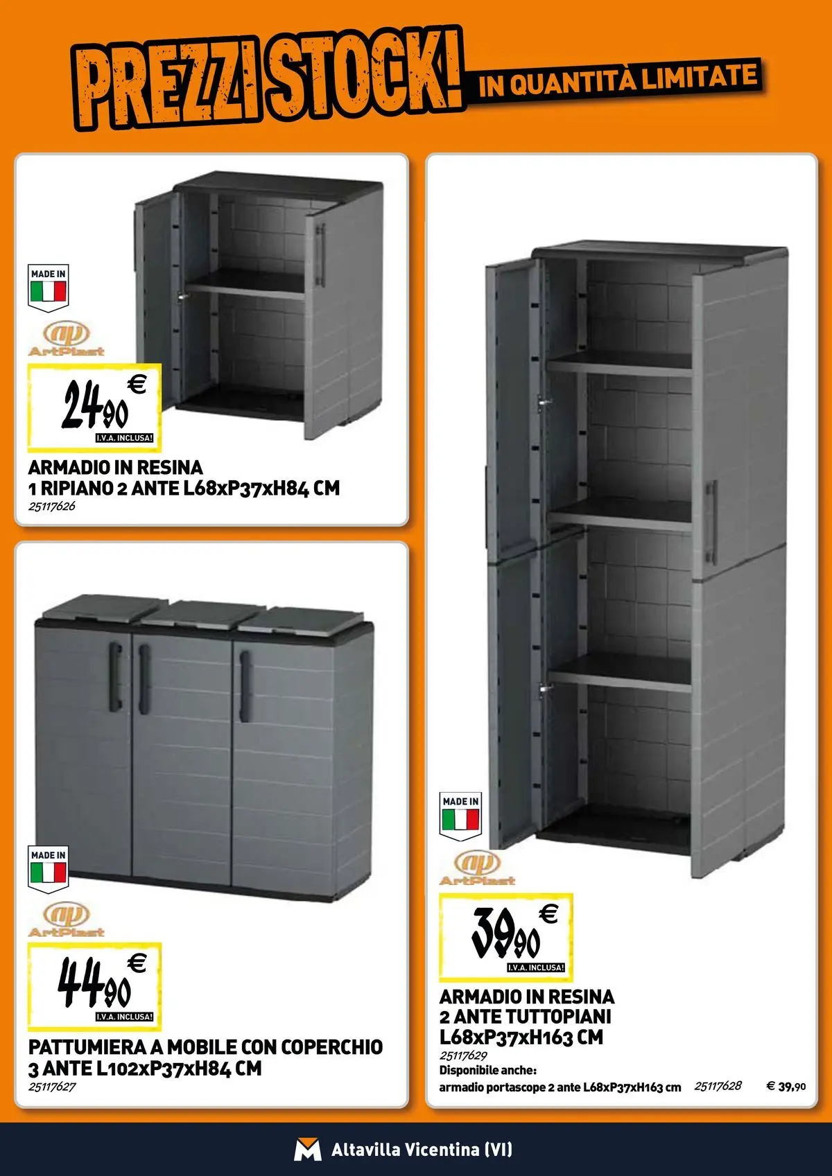 Nuovo TECNOMAT - Straordinari prezzi stock! dal 19/02/2026 > offerte anteprima 🛍️ | Pagina: 19 | Prodotti: Ripiano, Mobile, Pattumiera, Armadio