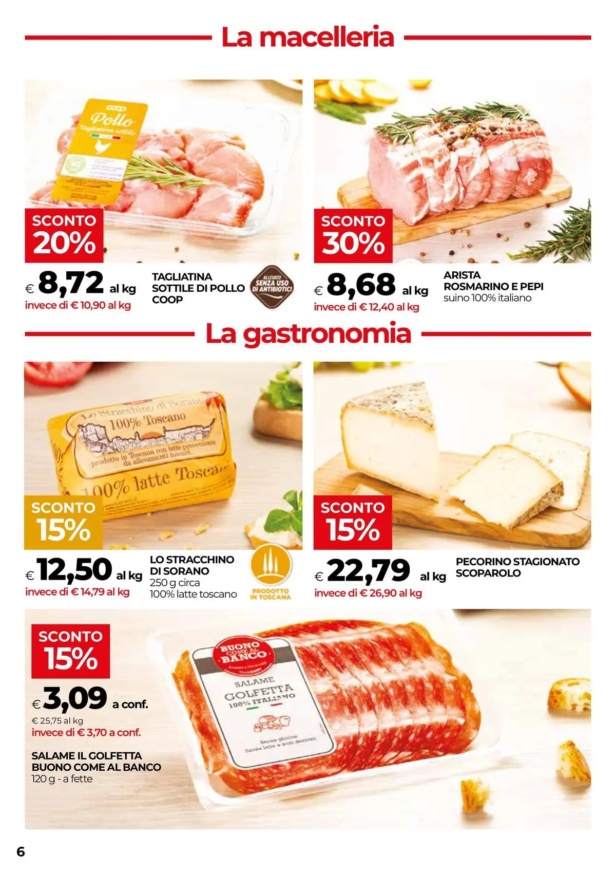 Volantino COOP Anteprima dal ﻿18/02/2026 > NUOVO Promozioni | Pagina: 6 | Prodotti: Rosmarino, Suino, Latte, Pecorino