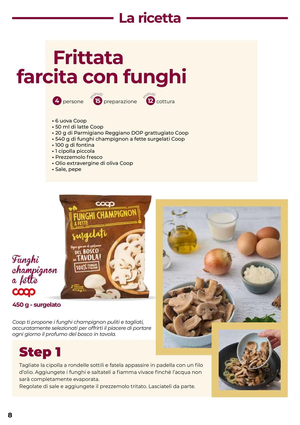 Volantino COOP Anteprima dal ﻿18/02/2026 > NUOVO Promozioni | Pagina: 8 | Prodotti: Uova, Funghi, Padella, Parmigiano
