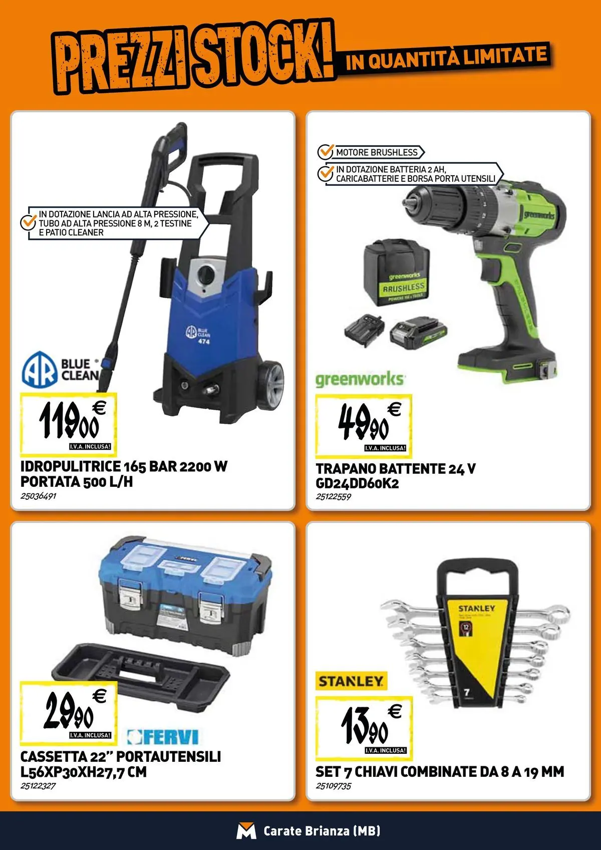 Nuovo TECNOMAT - Straordinari prezzi stock! dal 19/02/2026 > offerte anteprima 🛍️ | Pagina: 15 | Prodotti: Tubo, Trapano, Borsa, Batteria