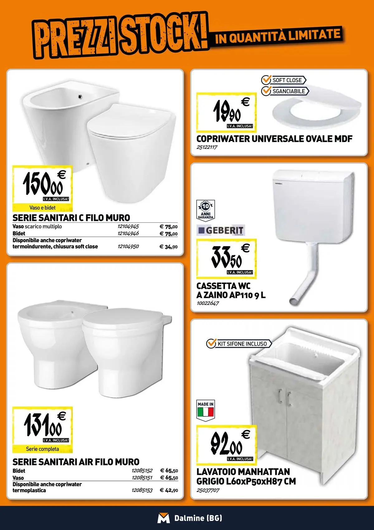 Nuovo TECNOMAT - Straordinari prezzi stock! dal 19/02/2026 > offerte anteprima 🛍️ | Pagina: 5 | Prodotti: Zaino, WC, Vaso