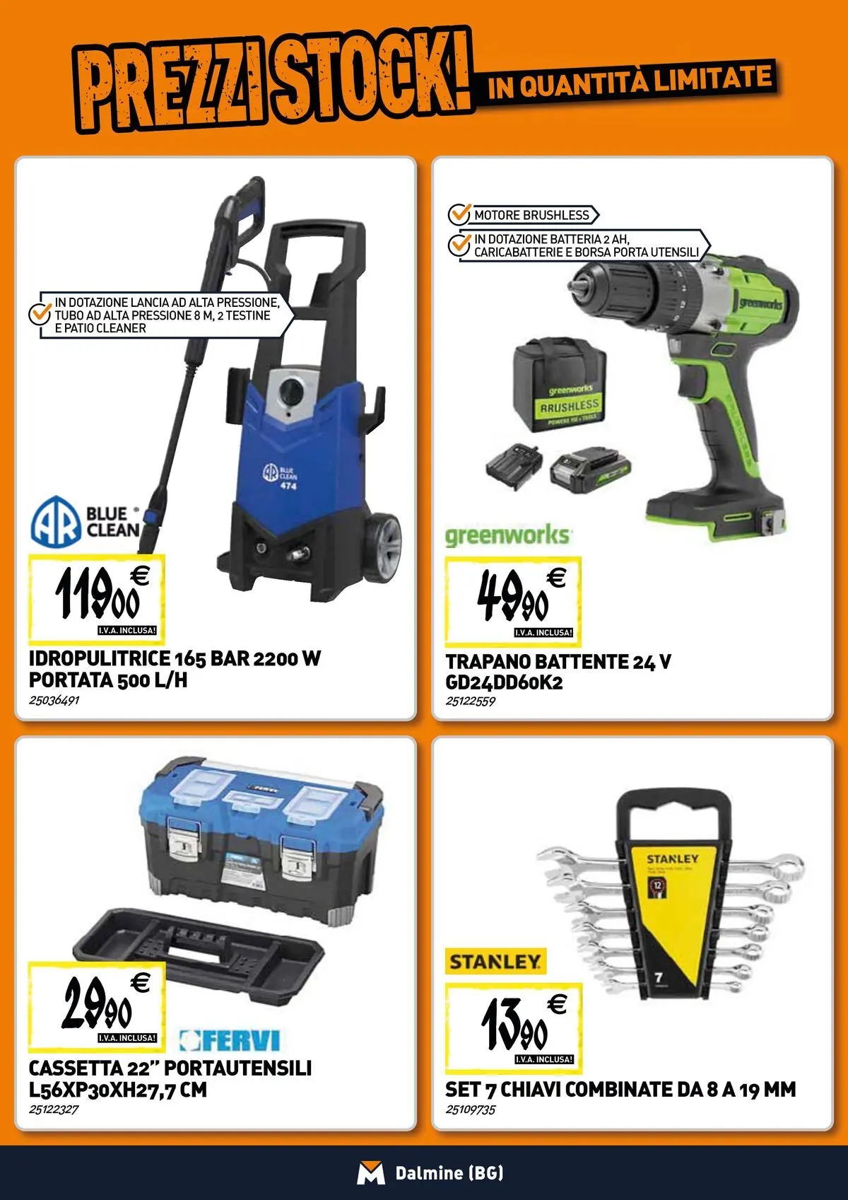 Nuovo TECNOMAT - Straordinari prezzi stock! dal 19/02/2026 > offerte anteprima 🛍️ | Pagina: 15 | Prodotti: Tubo, Idropulitrice, Trapano, Batteria