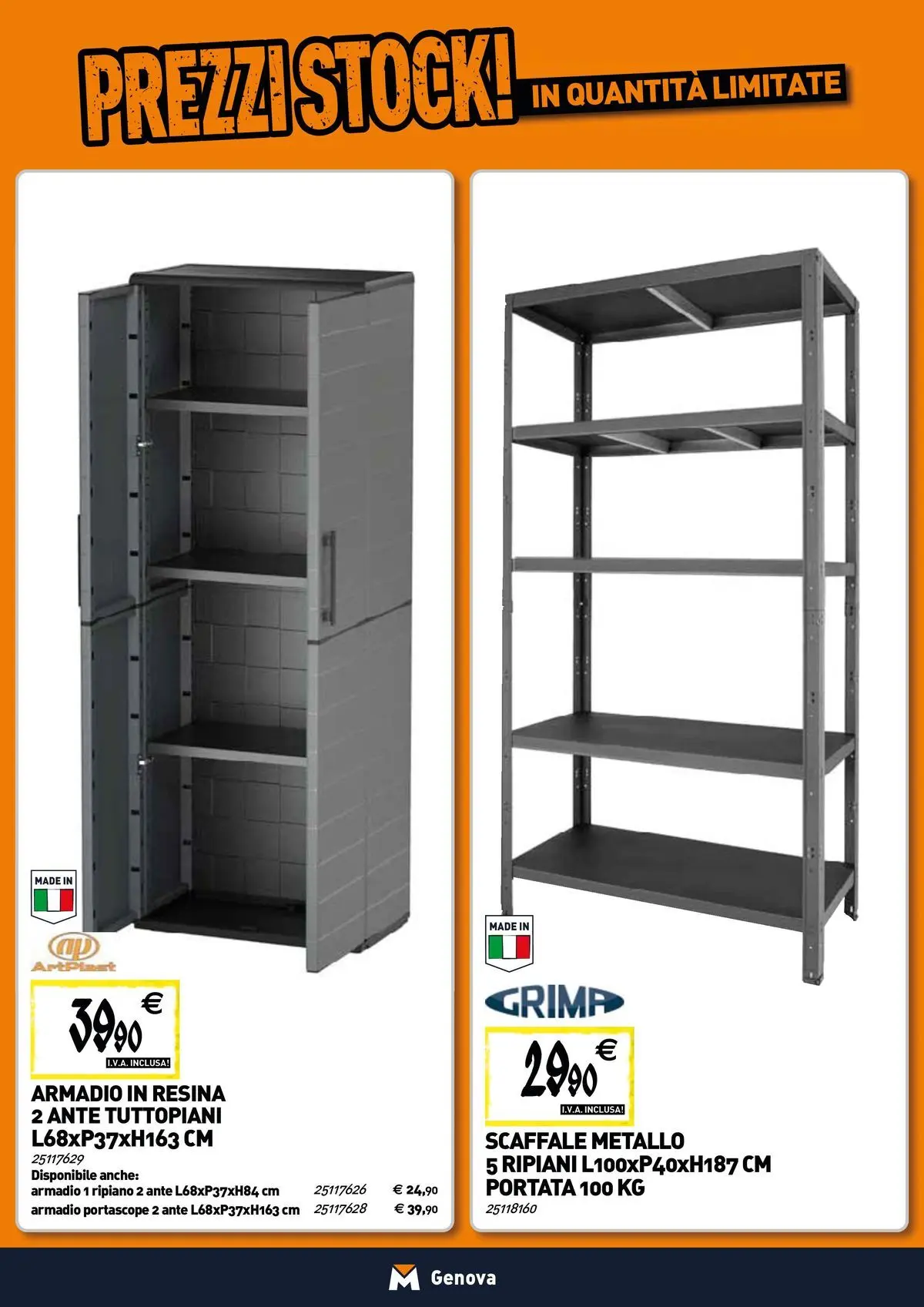 Nuovo TECNOMAT - Straordinari prezzi stock! dal 19/02/2026 > offerte anteprima 🛍️ | Pagina: 18 | Prodotti: Ripiano, Scaffale, Armadio