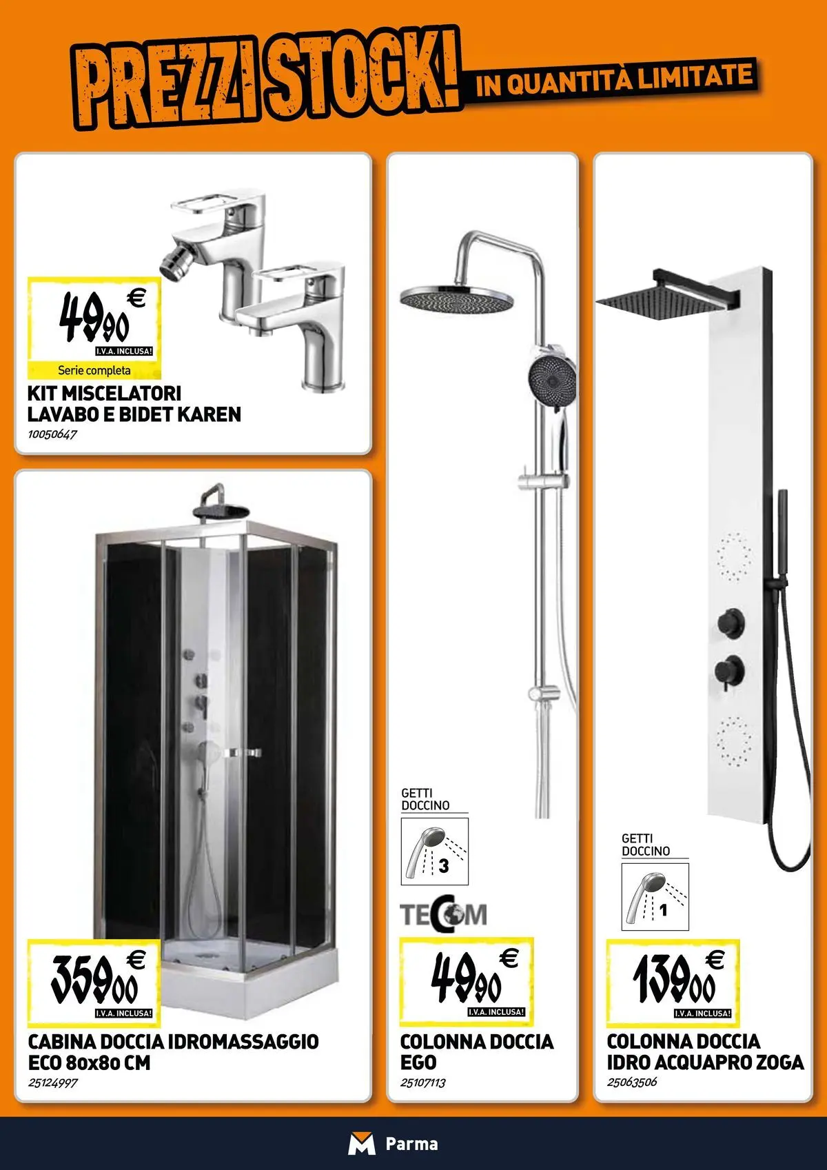 Nuovo Tecnomat catalogo Parma dal 19/02/2026 > offerte anteprima 🛍️ | Pagina: 3 | Prodotti: Doccia