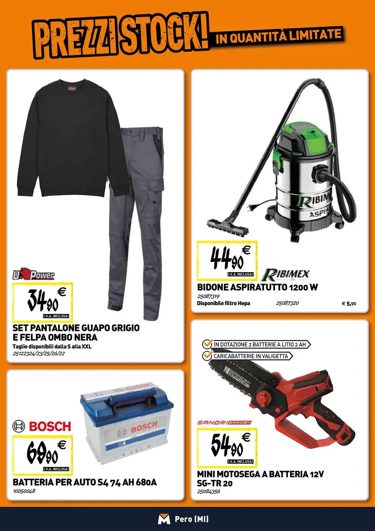 Nuovo TECNOMAT - Straordinari prezzi stock! dal 19/02/2026 > offerte anteprima 🛍️ | Pagina: 14 | Prodotti: Motosega, Valigetta, Batteria, Caricabatterie