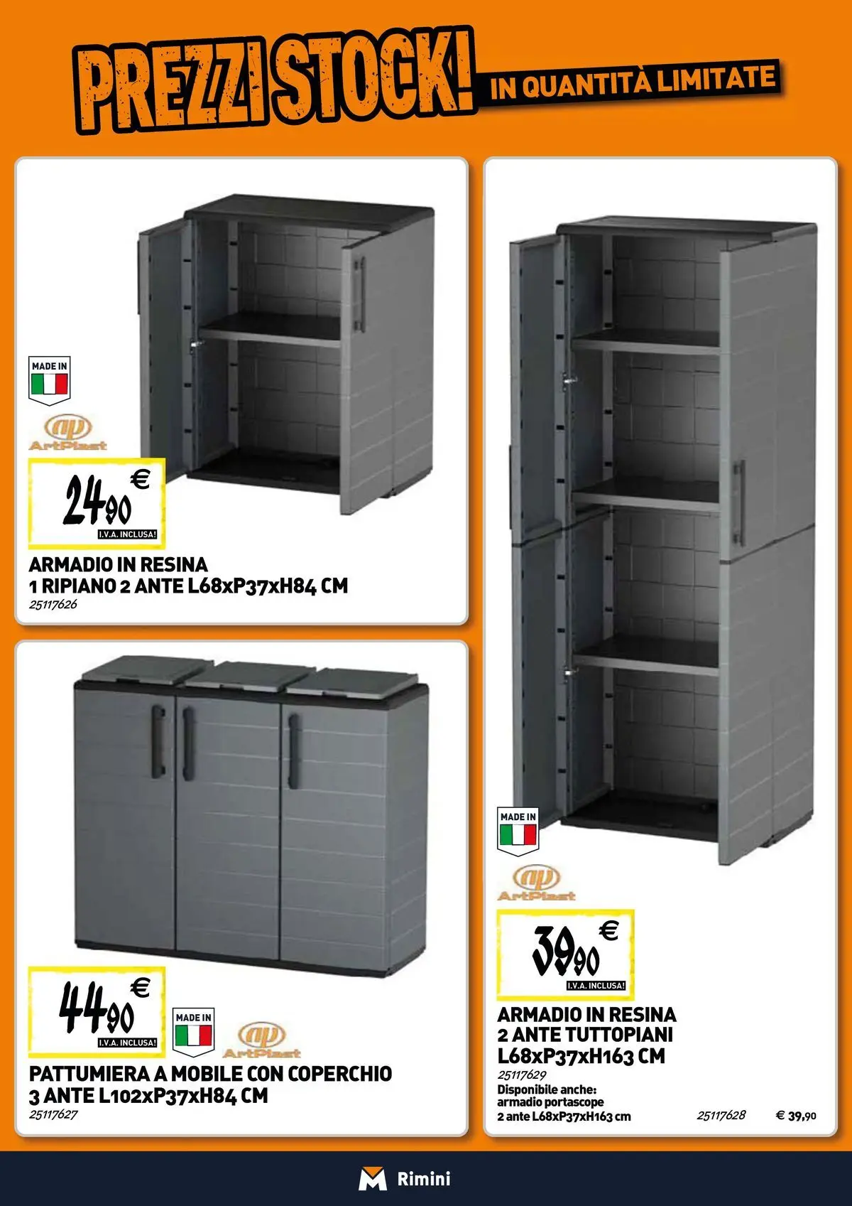 Nuovo TECNOMAT - Straordinari prezzi stock! dal 19/02/2026 > offerte anteprima 🛍️ | Pagina: 19 | Prodotti: Ripiano, Mobile, Pattumiera, Armadio