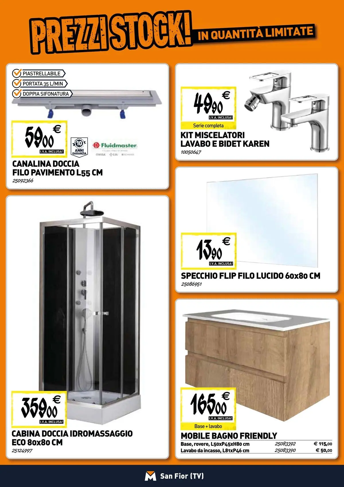 Nuovo TECNOMAT - Straordinari prezzi stock! dal 19/02/2026 > offerte anteprima 🛍️ | Pagina: 3 | Prodotti: Pavimento, Bagno, Doccia, Specchio