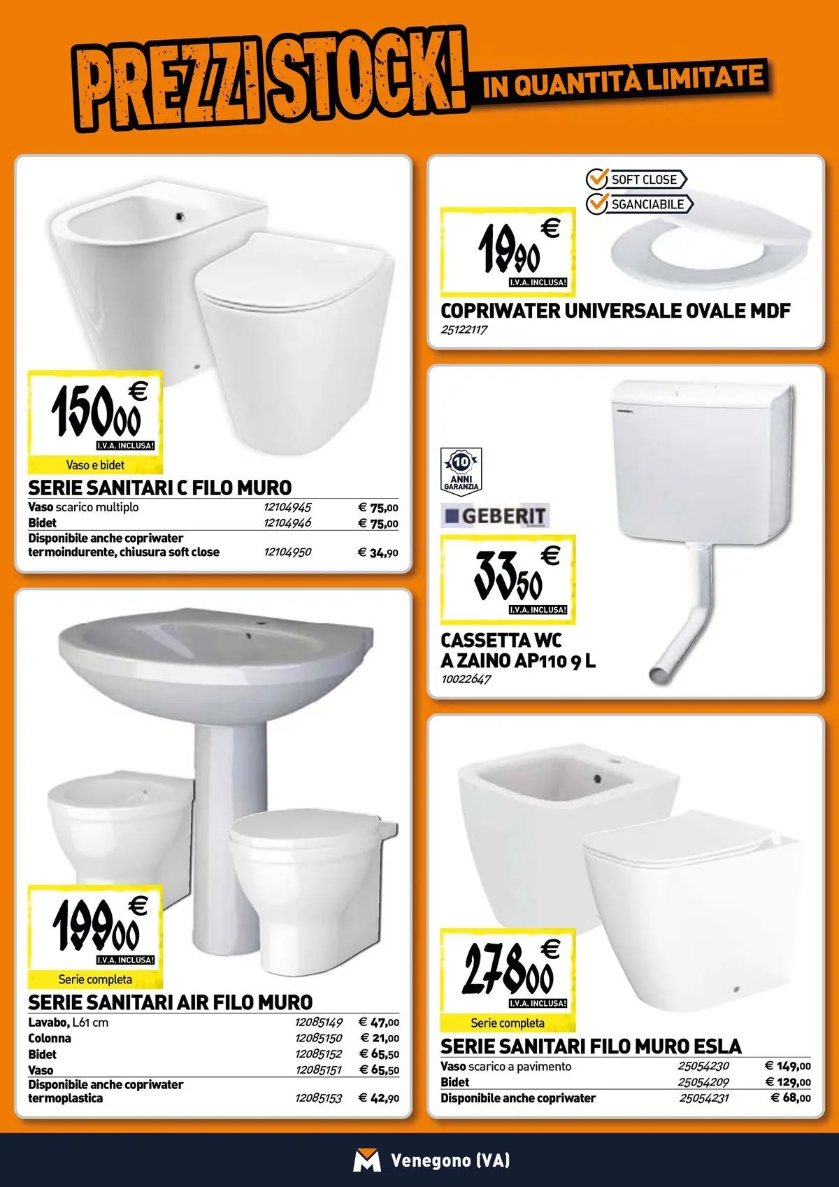 Nuovo TECNOMAT - Straordinari prezzi stock! dal 19/02/2026 > offerte anteprima 🛍️ | Pagina: 5 | Prodotti: Pavimento, Zaino, WC, Vaso