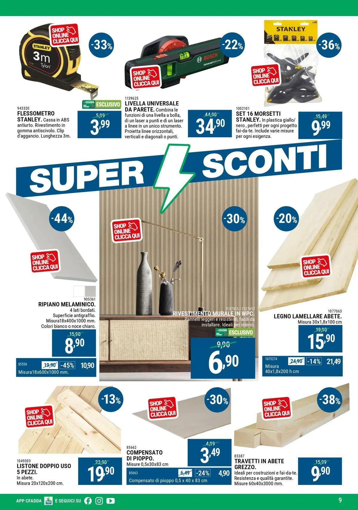 Nuovo CFadda - Super Sconti Febbraio dal 18/02/2026 > offerte anteprima 🛍️ | Pagina: 9